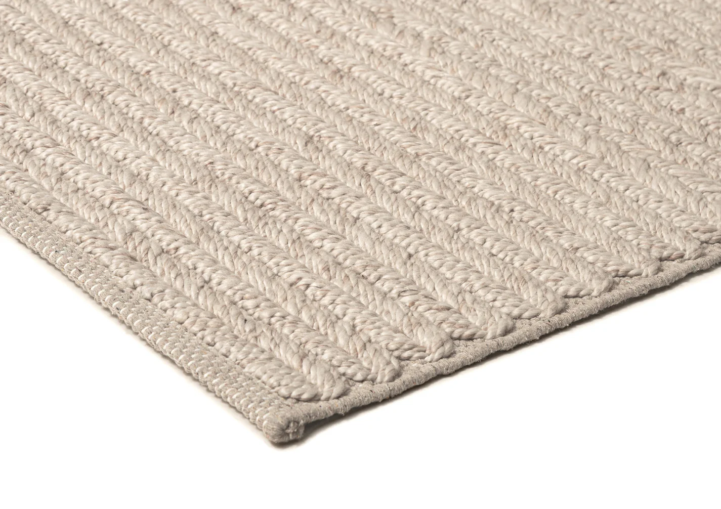 Mabel Cream and Beige Braided Rug - Image 8