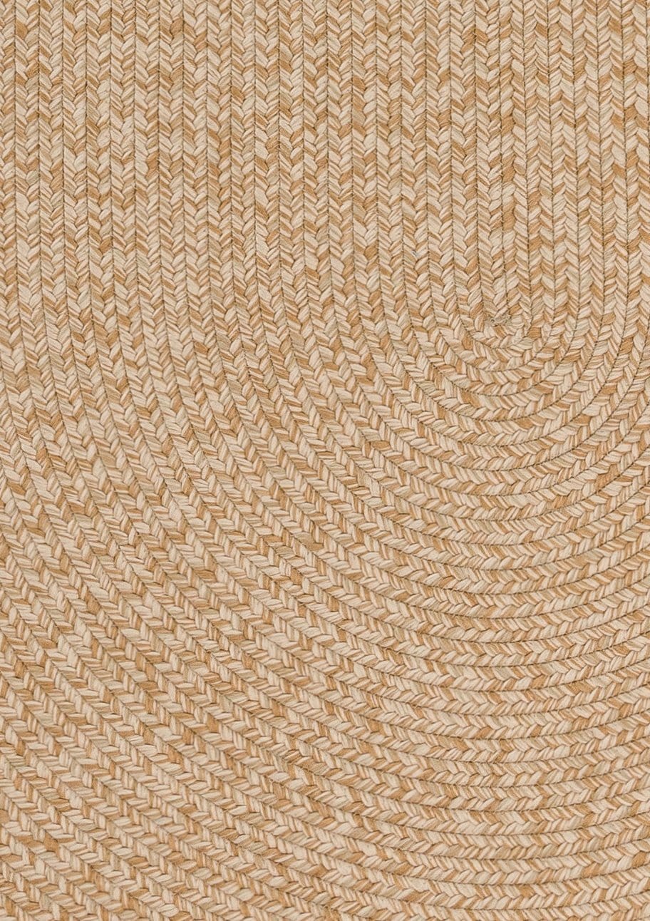 Malia Beige Braided Flatweave Indoor Outdoor Oval Rug - Image 12