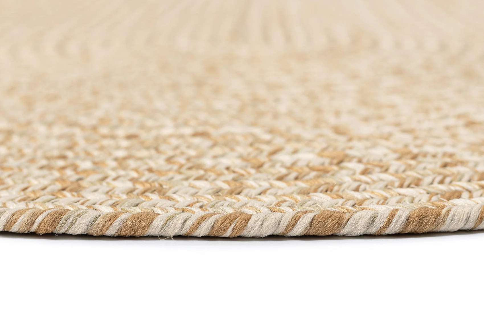 Malia Beige Braided Flatweave Indoor Outdoor Oval Rug - Image 13