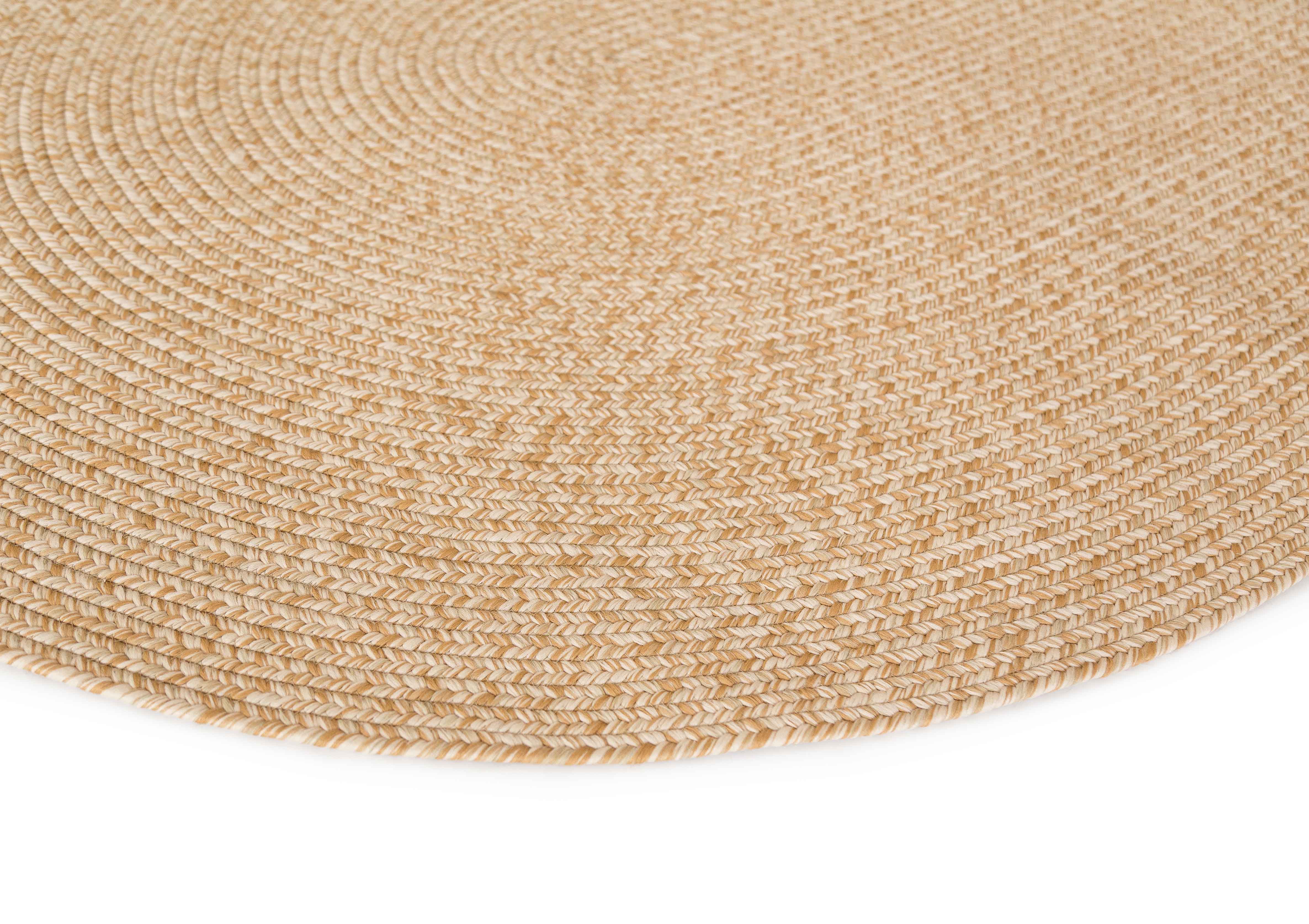 Malia Beige Braided Flatweave Indoor Outdoor Oval Rug - Image 9