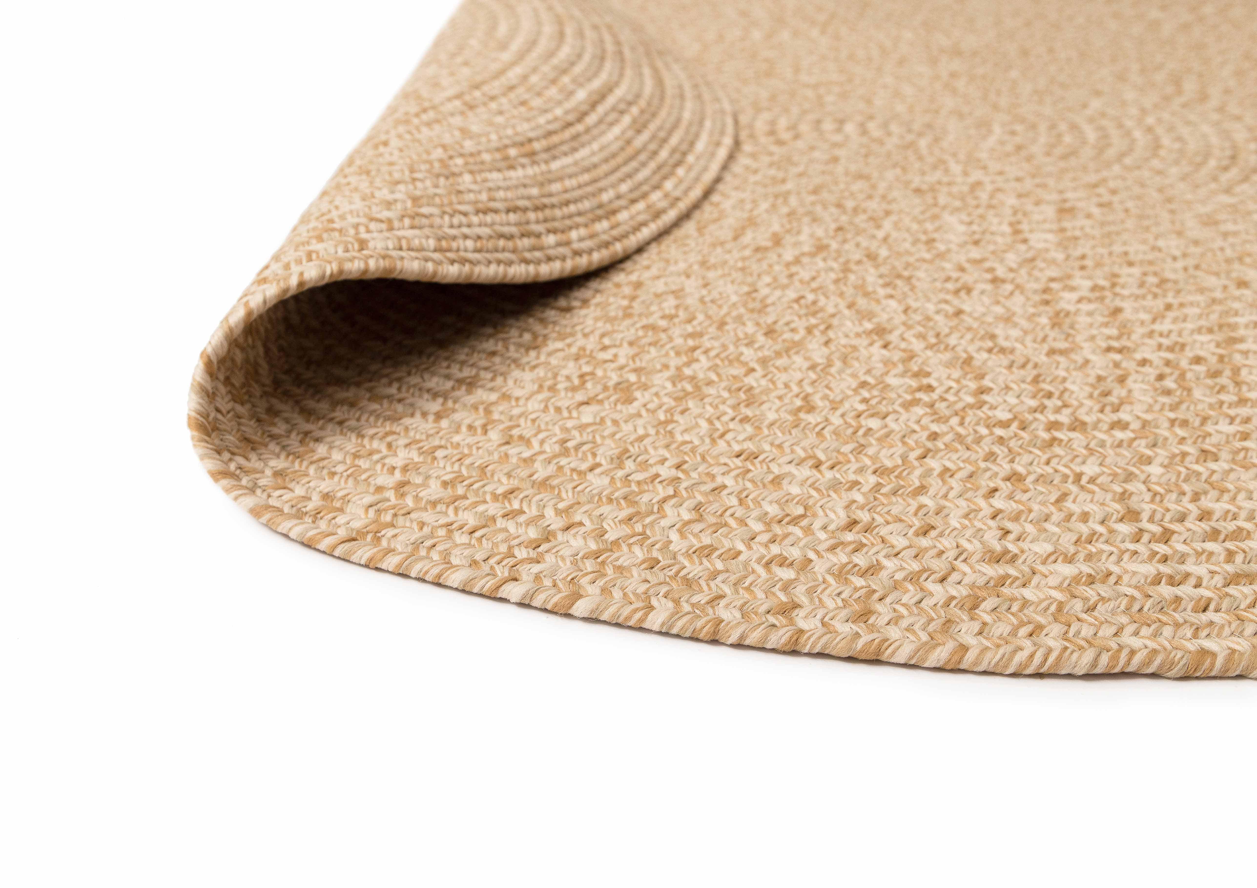 Malia Beige Braided Flatweave Indoor Outdoor Round Rug - Image 13