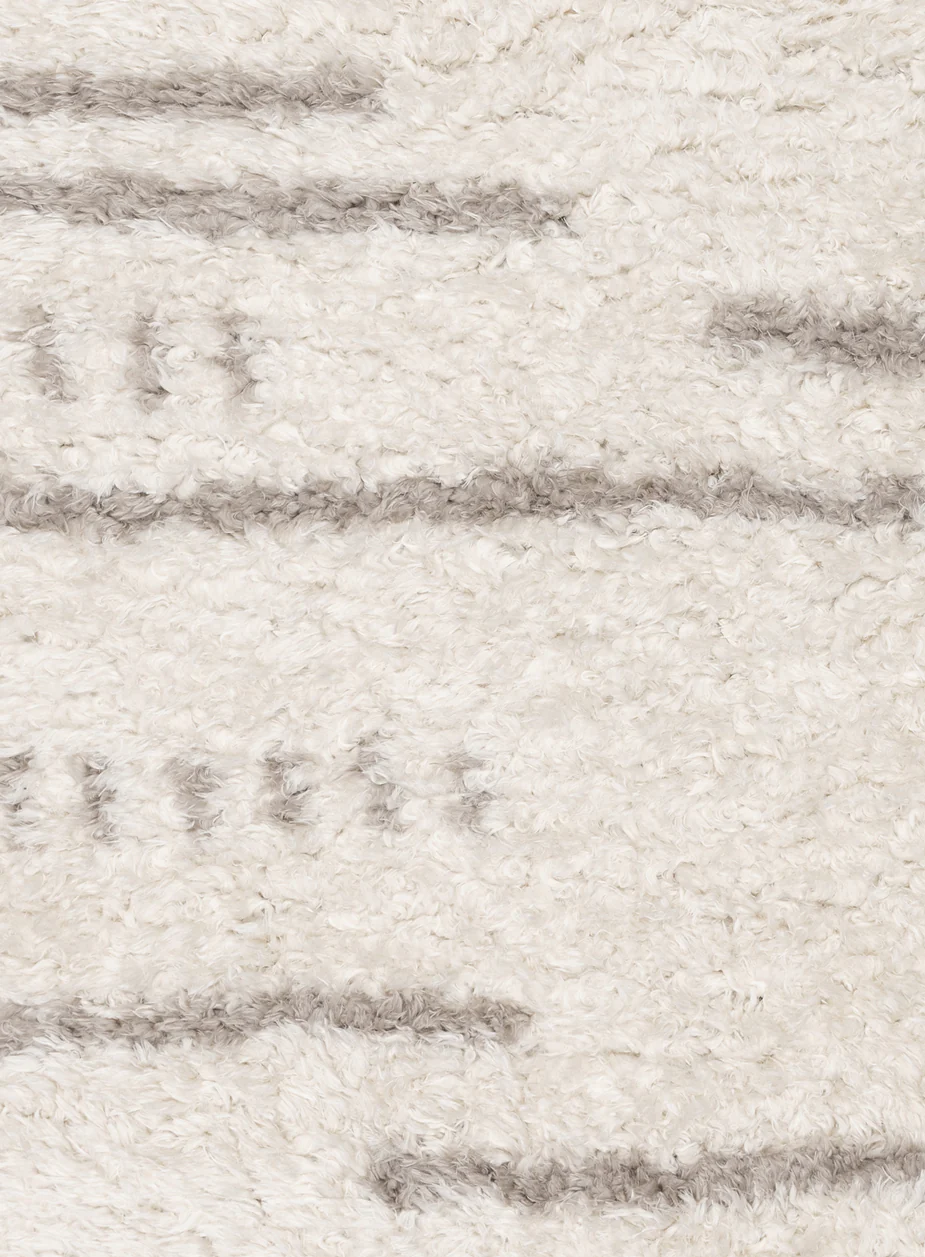 Mandisa Cream & Beige Tribal Shag Rug - Image 10