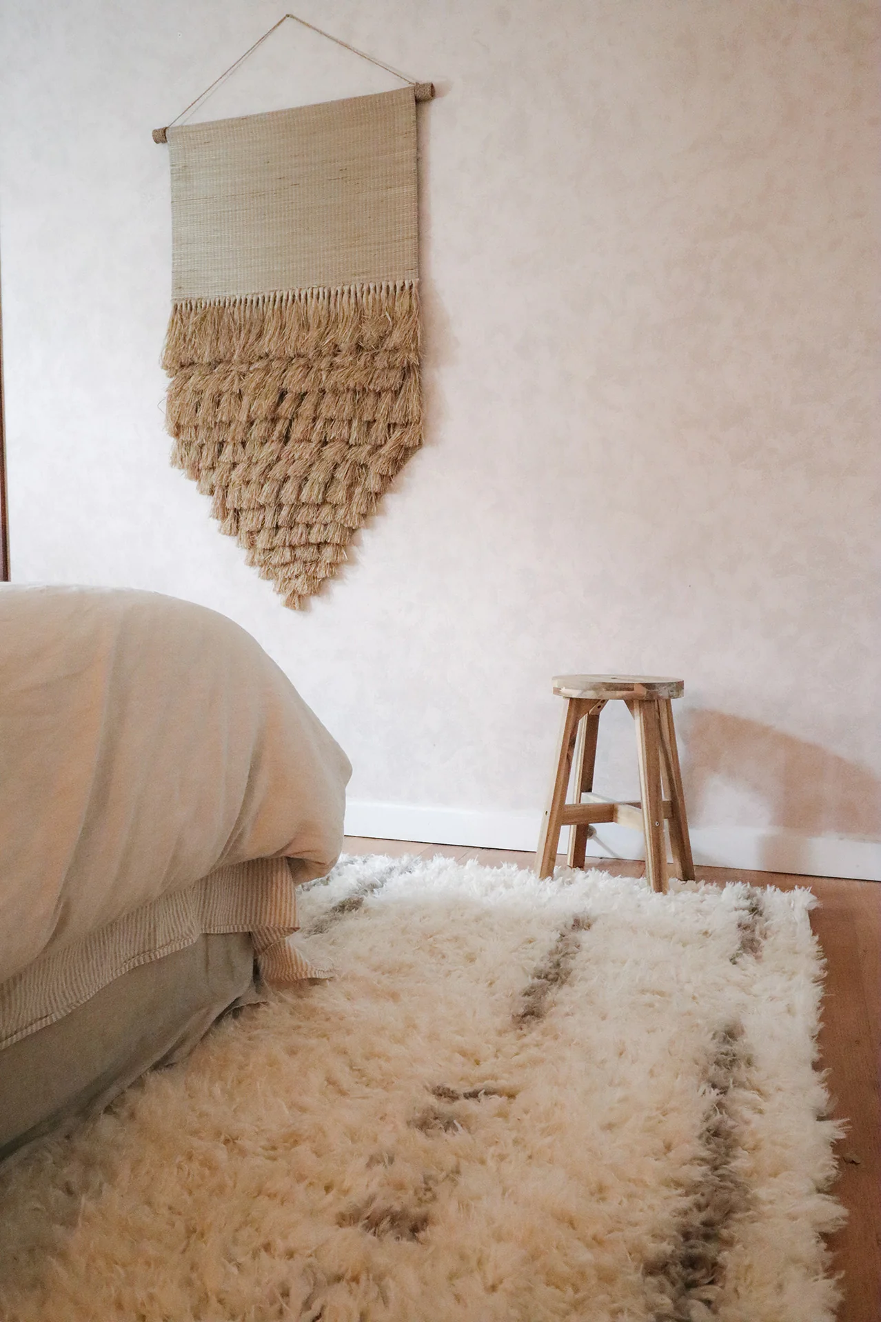 Mandisa Cream & Beige Tribal Shag Rug - Image 5
