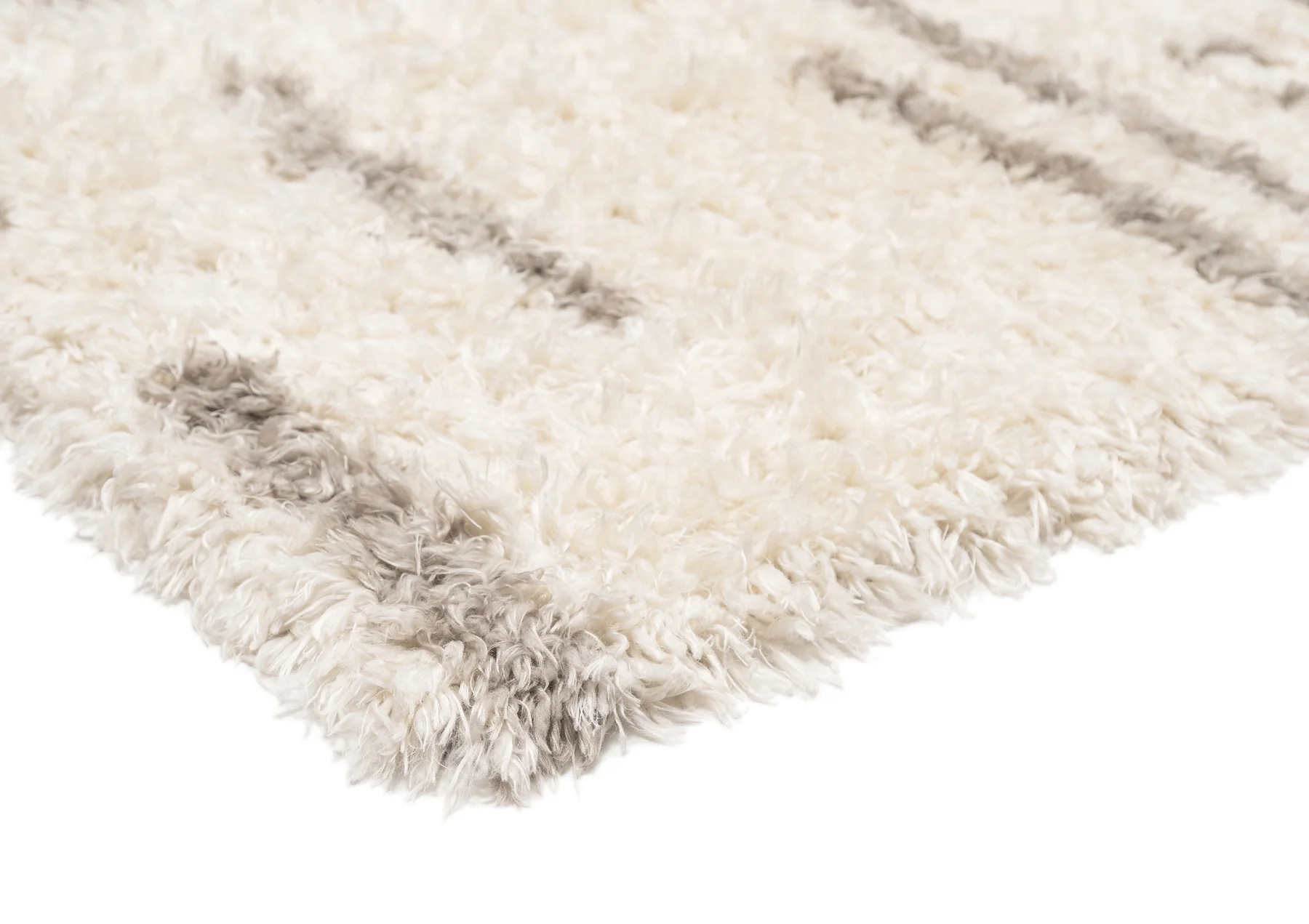 Mandisa Cream & Beige Tribal Shag Rug - Image 7
