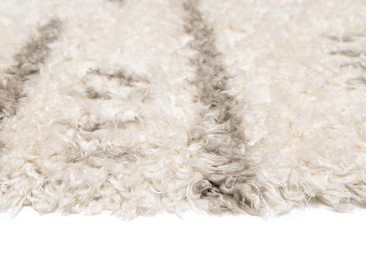 Mandisa Cream & Beige Tribal Shag Rug - Image 8