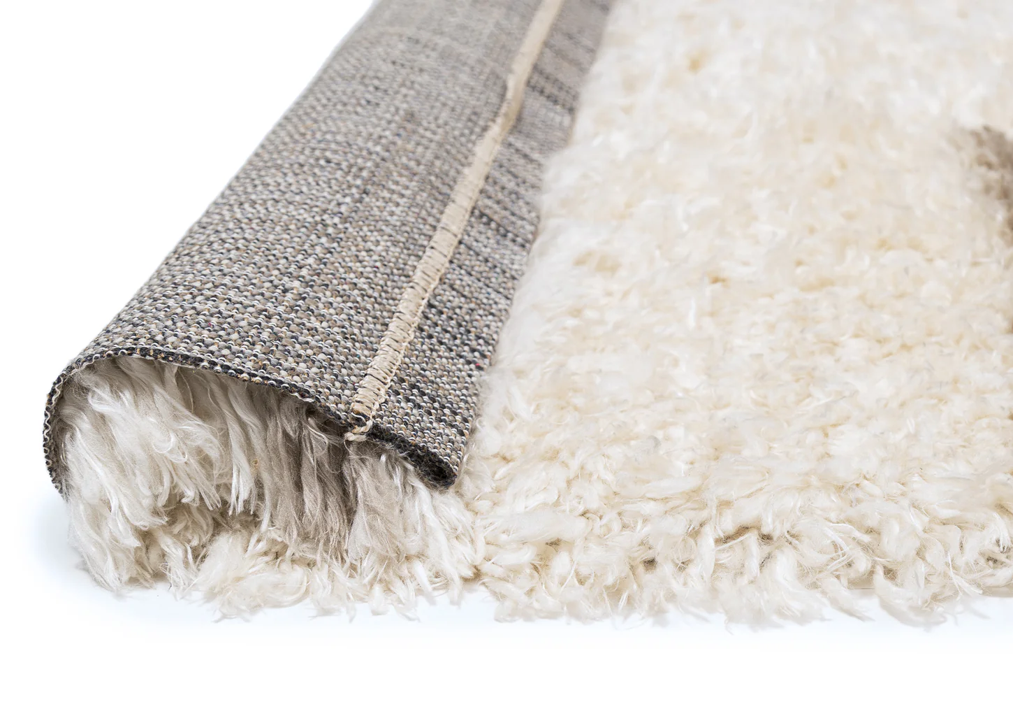 Mandisa Cream & Beige Tribal Shag Rug - Image 9