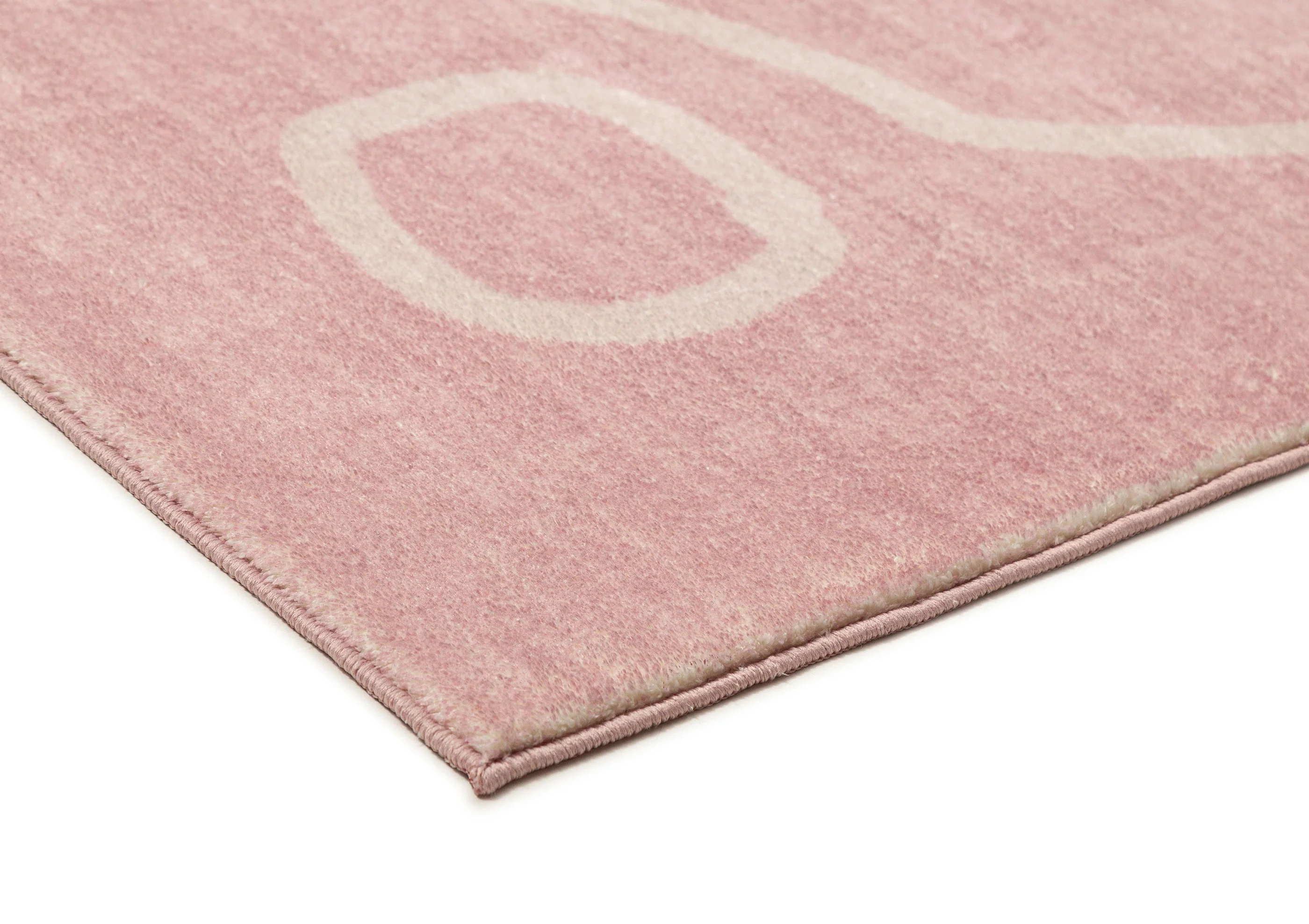 Manuela Pink Hand Drawn Washable Rug - Image 5
