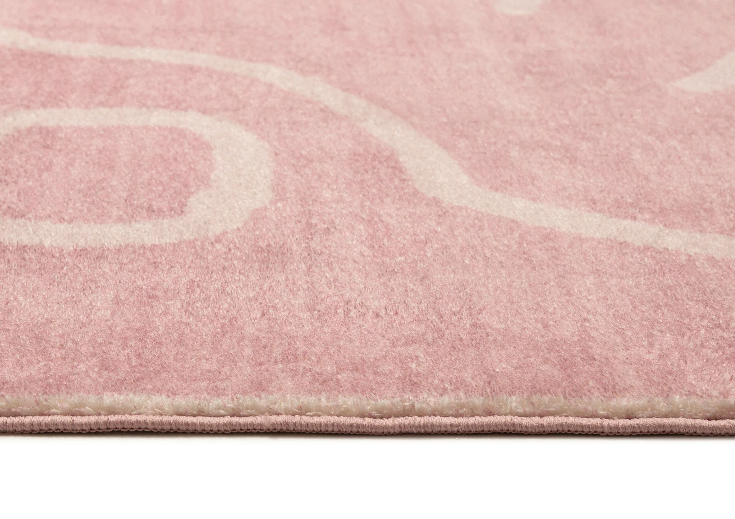 Manuela Pink Hand Drawn Washable Rug - Image 6