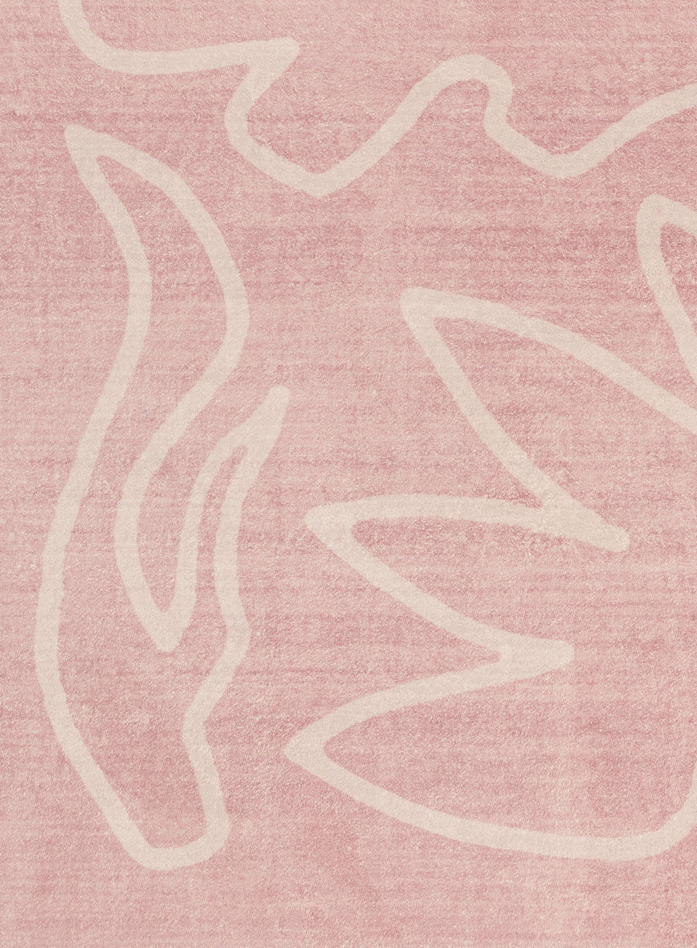 Manuela Pink Hand Drawn Washable Rug - Image 8