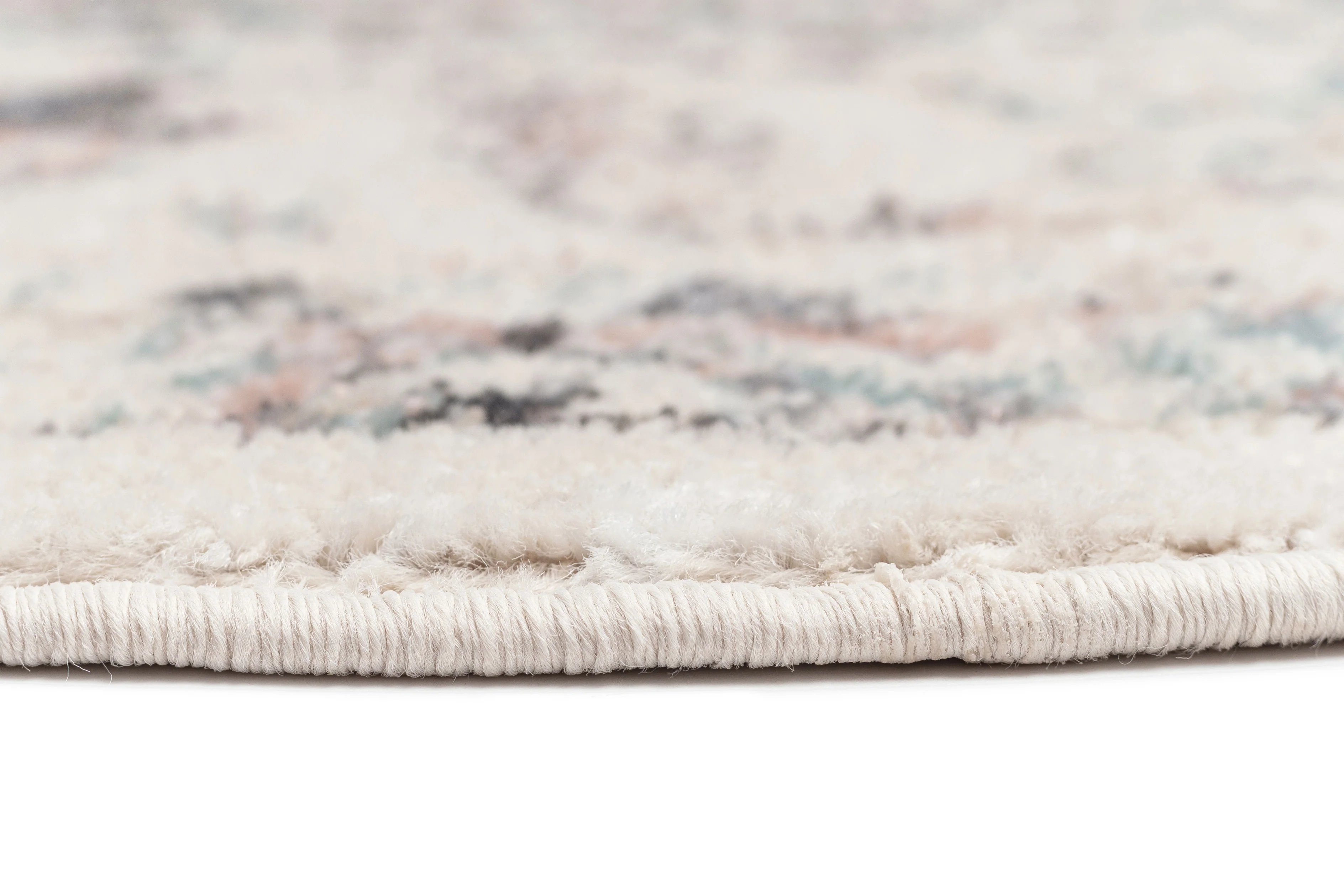 Maplewood Cream and Pink Traditional Round Rug - Image 10