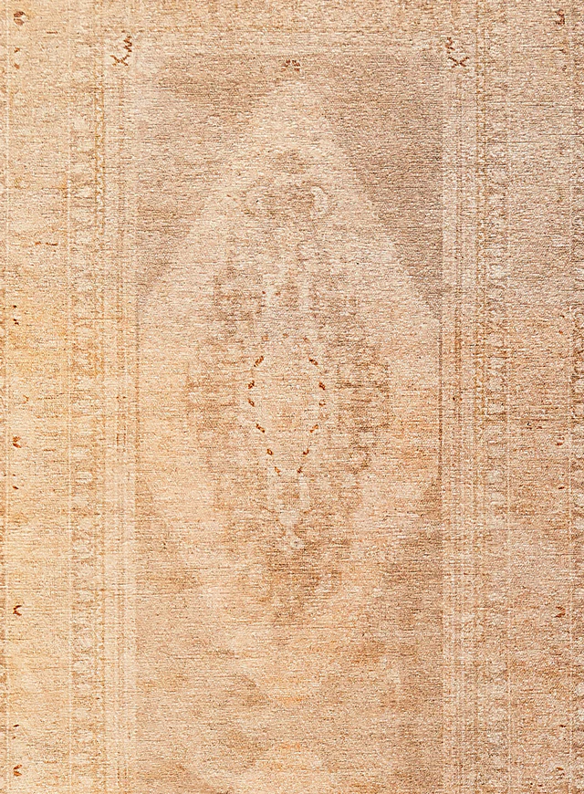 Mariana Cream and Peach Medallion Washable Runner Rug - Image 10