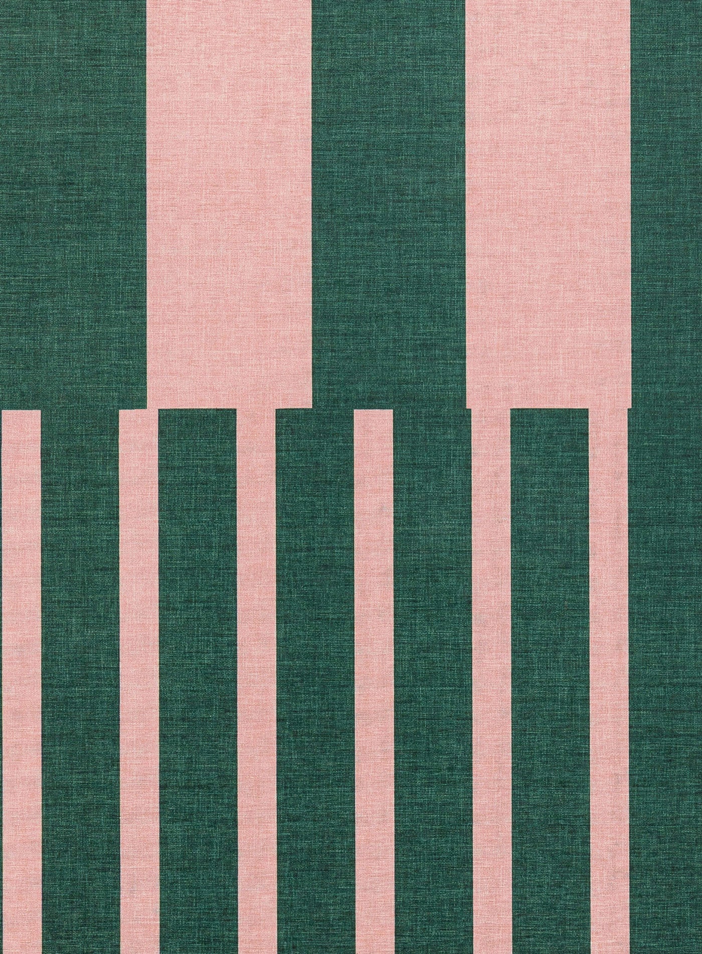 Marilyn Deep Forest Green and Blush Pink Striped Indoor Outdoor Rug - Image 12