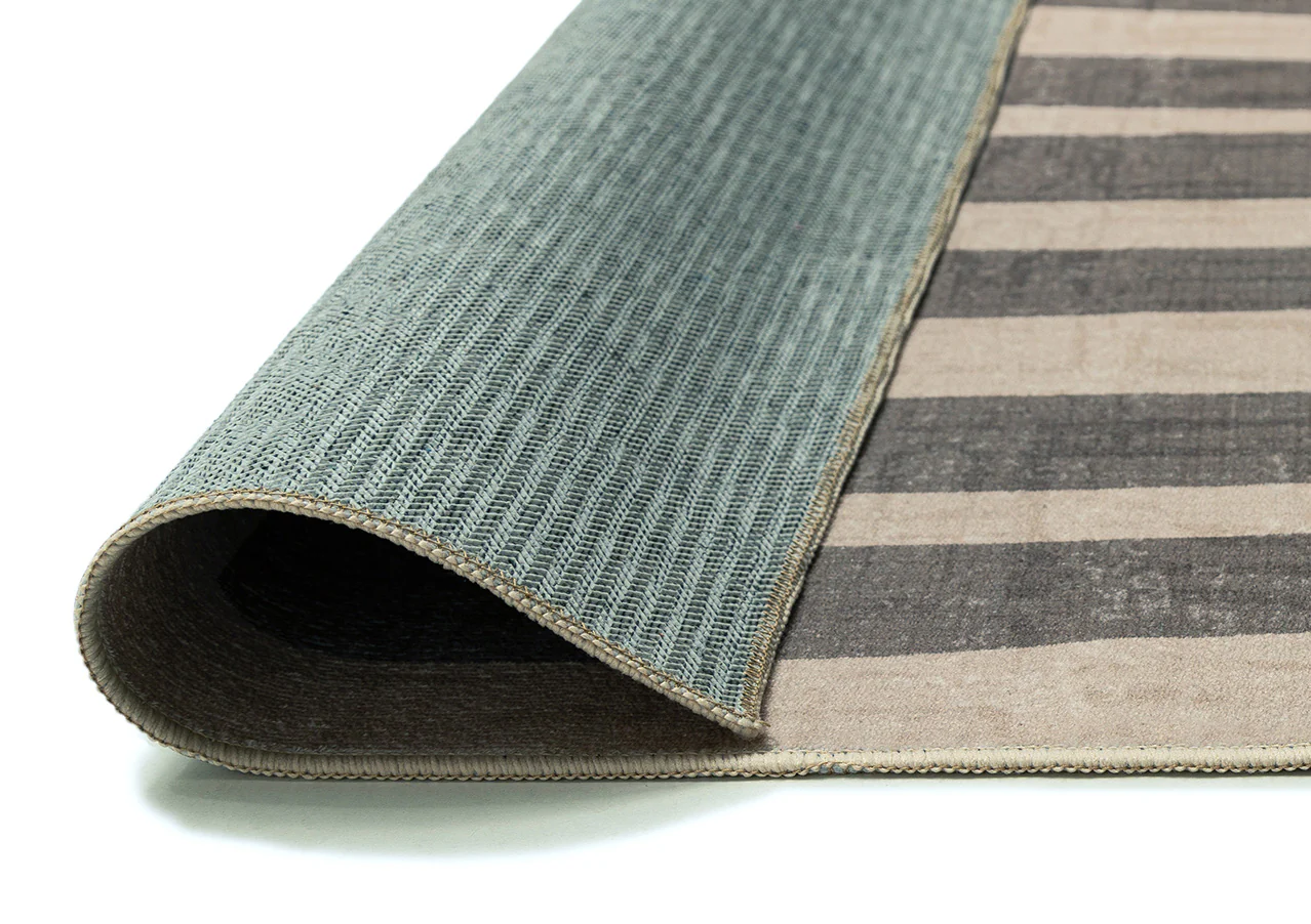 Marzon Beige and Brown Botanical Washable Rug - Image 10
