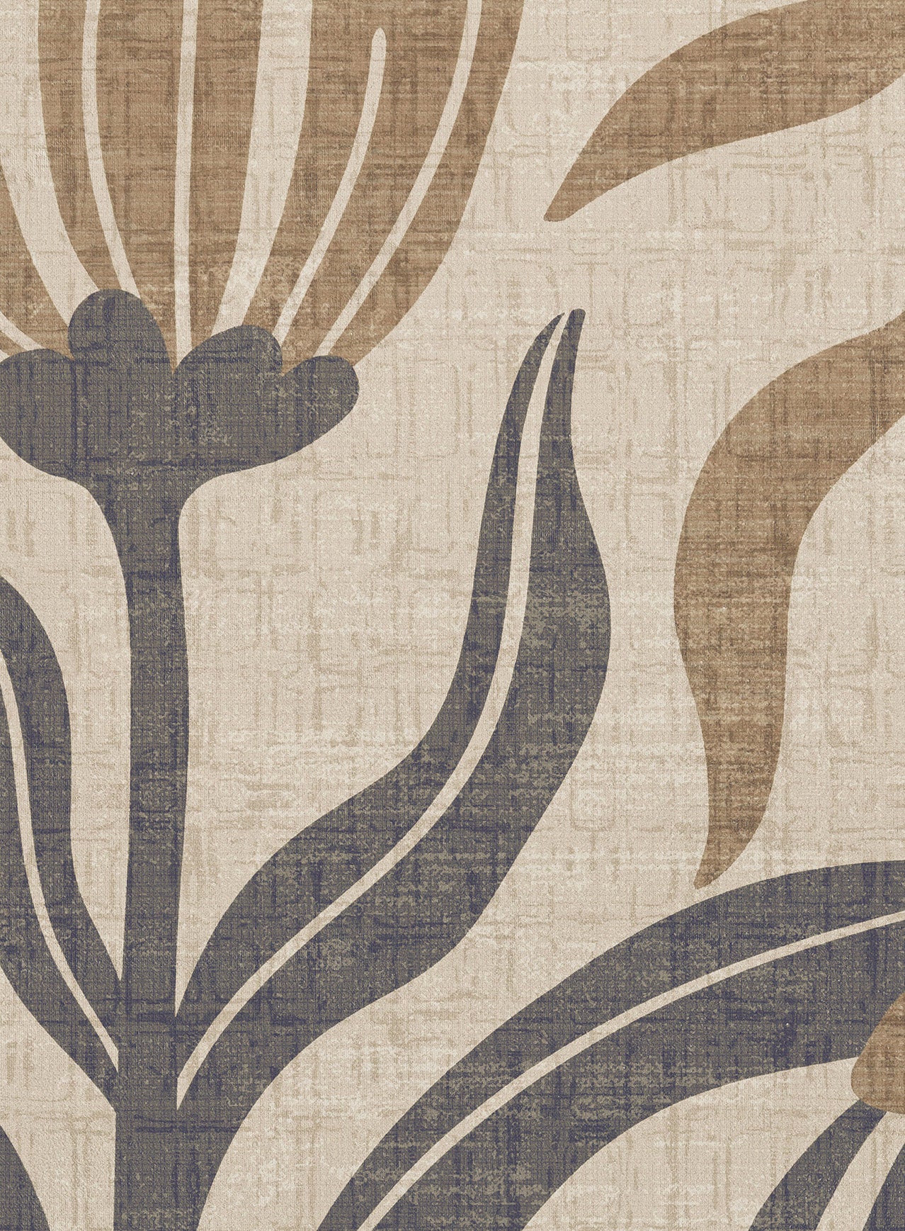 Marzon Beige and Brown Botanical Washable Rug - Image 11