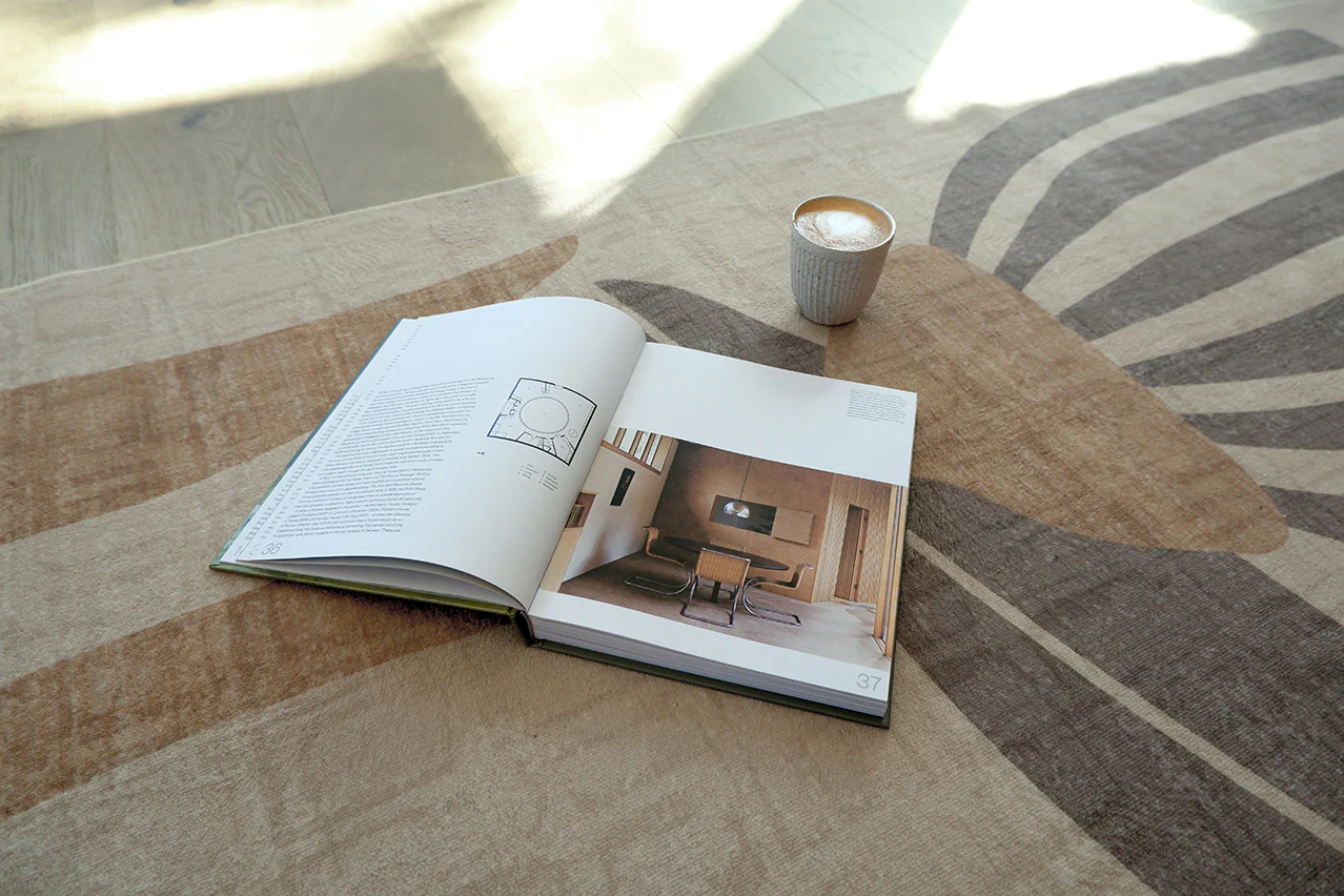Marzon Beige and Brown Botanical Washable Rug - Image 4