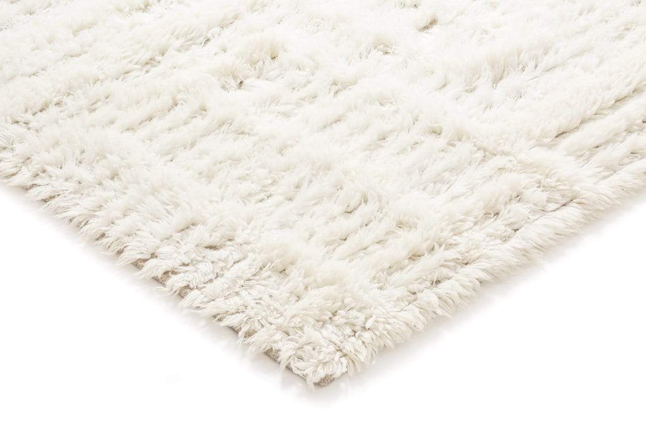 Maya Geometric Pattern Berber Wool Shag Rug - Image 17