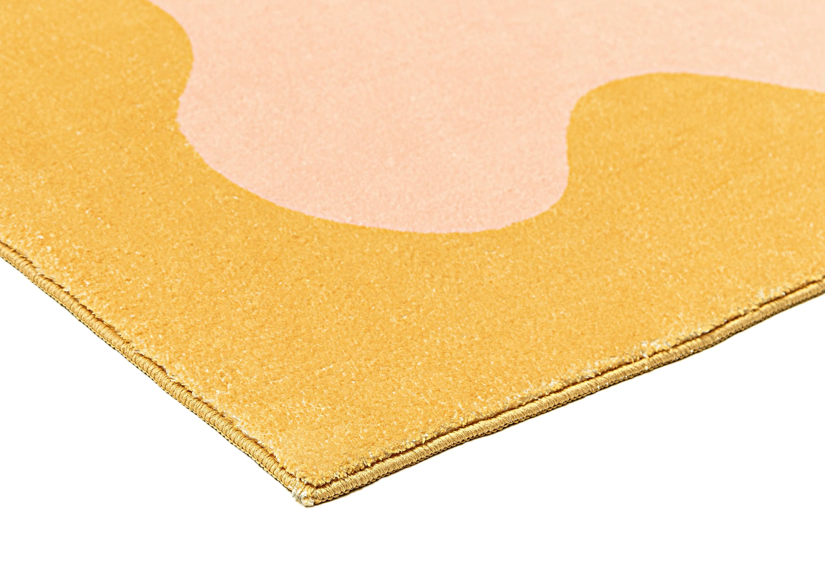 Melody Pink and Yellow Wiggle Bordered Washable Rug - Image 17