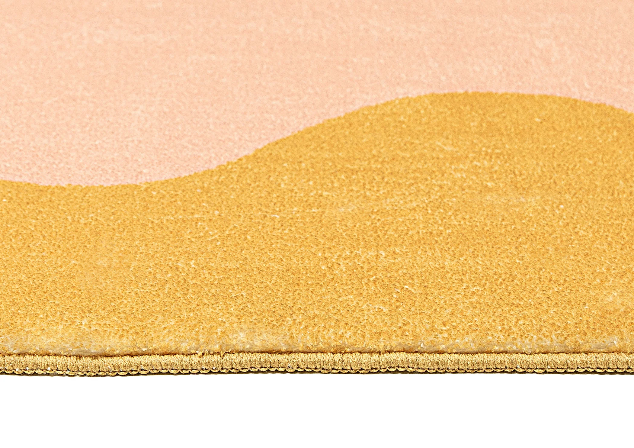 Melody Pink and Yellow Wiggle Bordered Washable Rug - Image 18