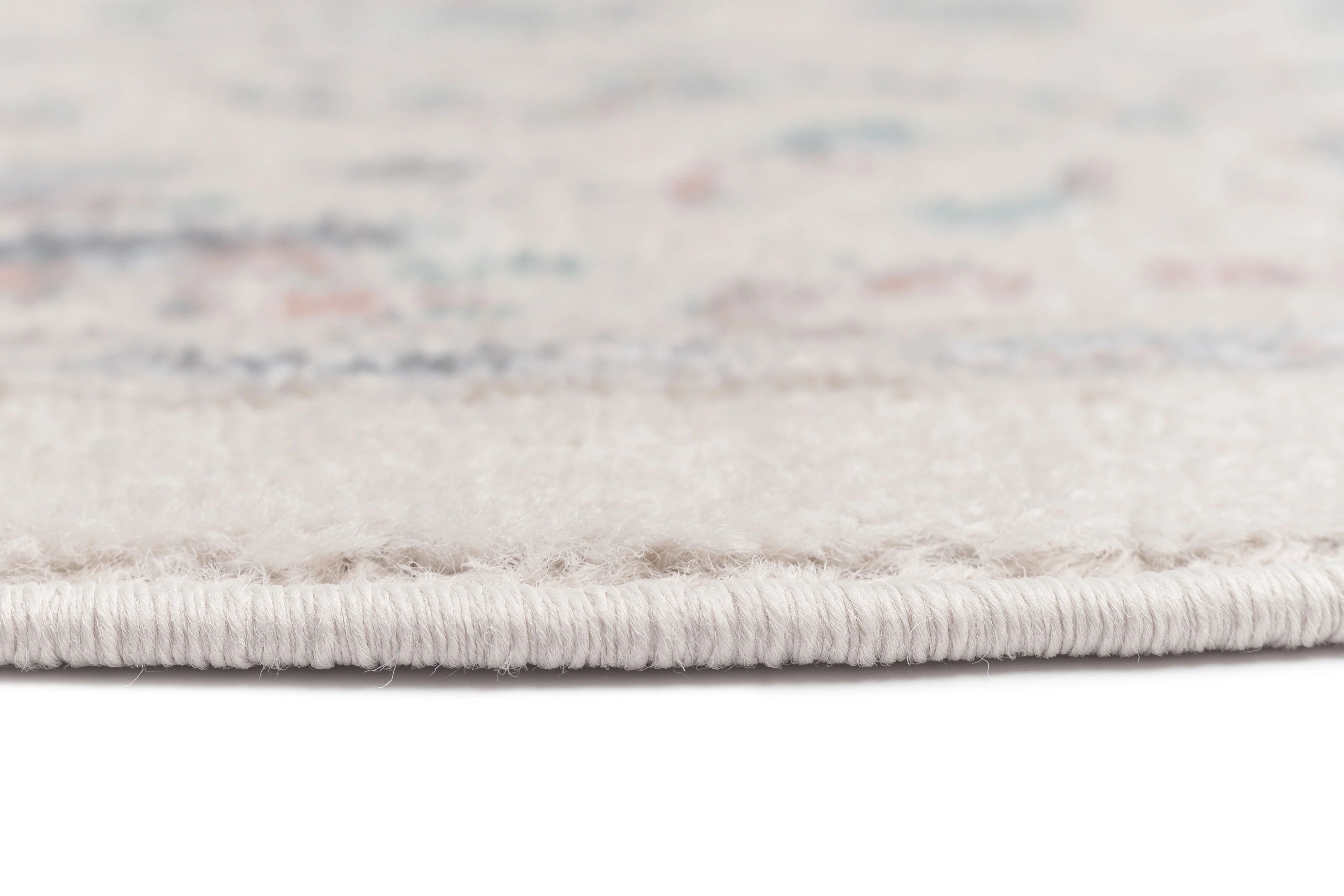 Melrose Cream and Pink Traditional Round Rug - Image 8
