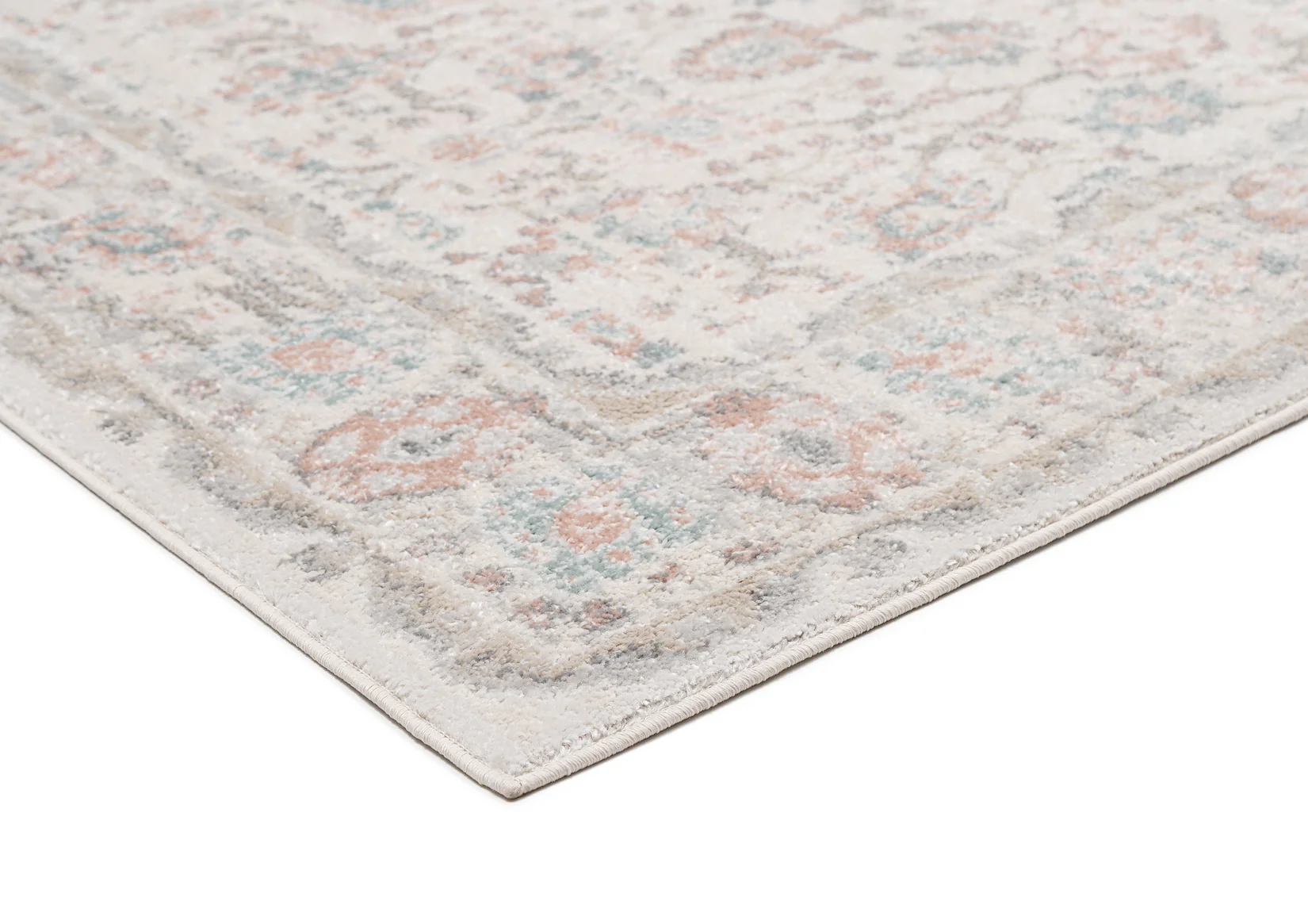Melrose Cream and Pink Traditional Rug - Image 6