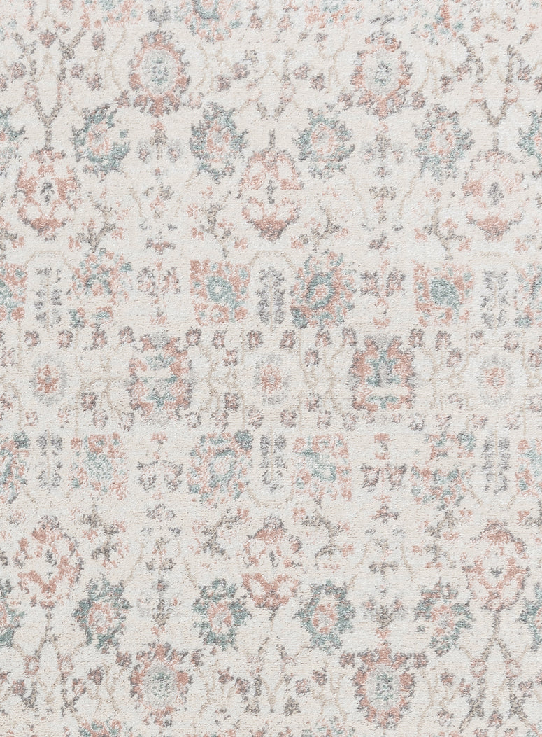 Melrose Cream and Pink Traditional Rug - Image 9