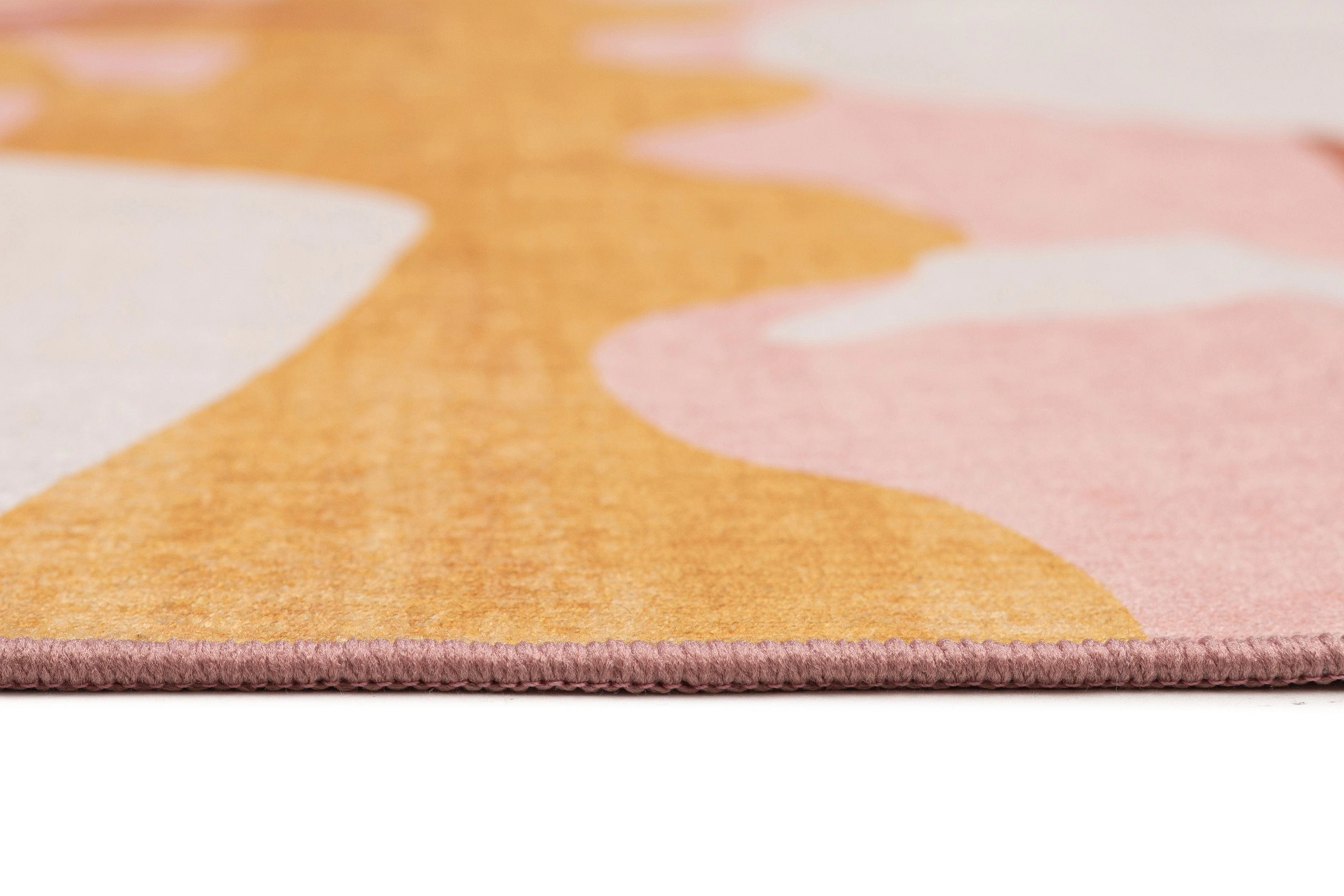 Menaka Pink and Rust Abstract Rug - Image 11