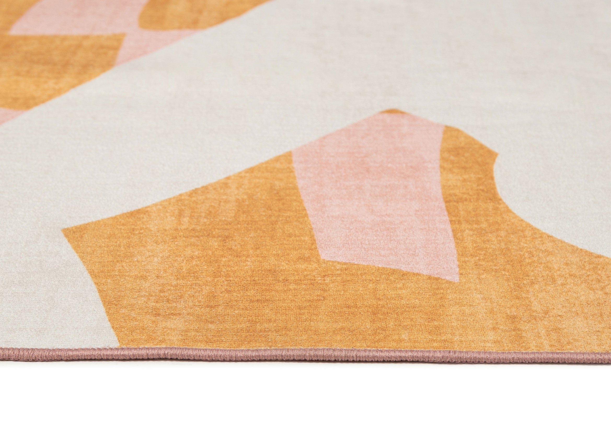 Menaka Pink and Rust Abstract Rug - Image 8