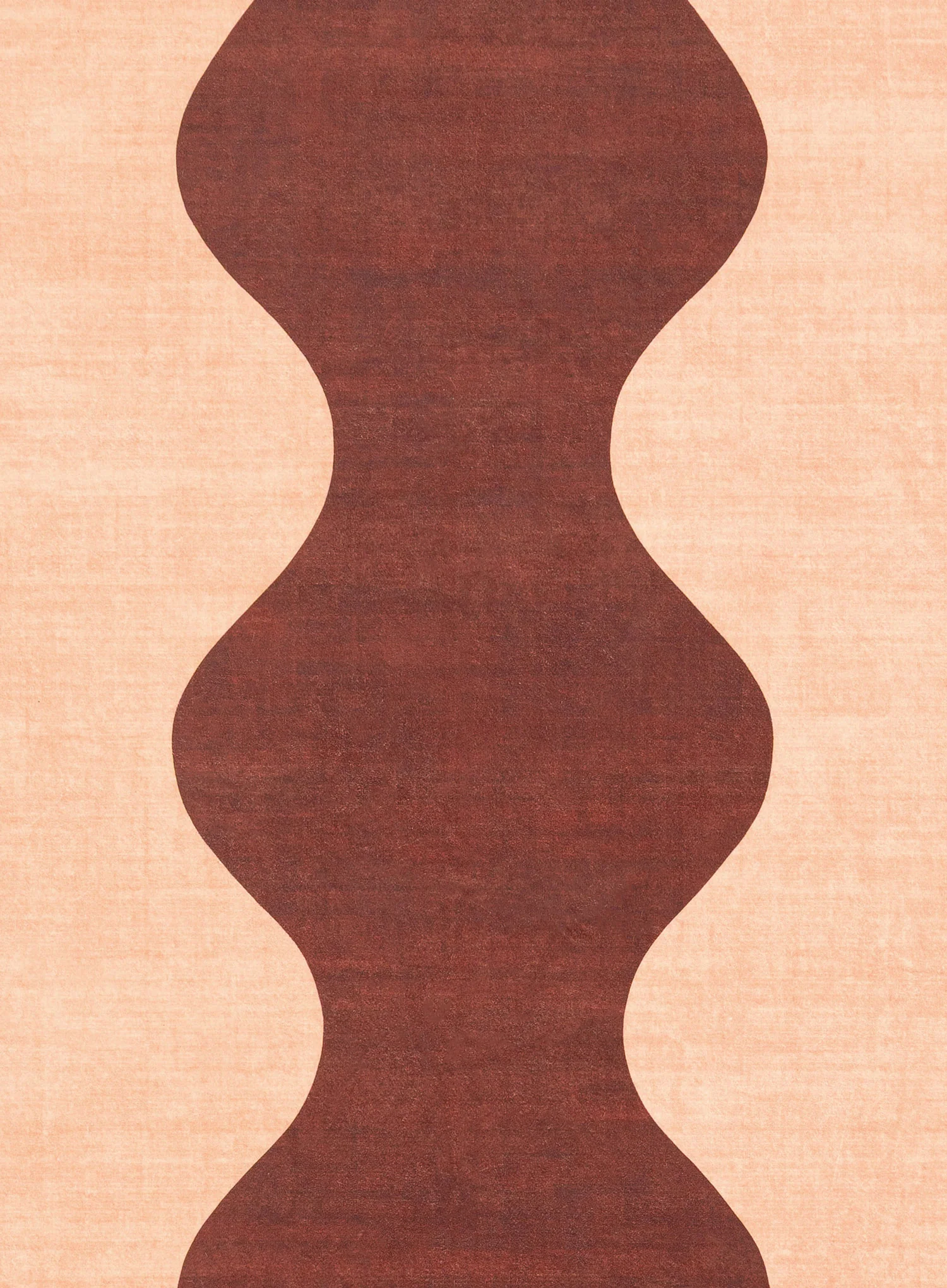 Merida Mulberry and Beige Wave Washable Rug - Image 10