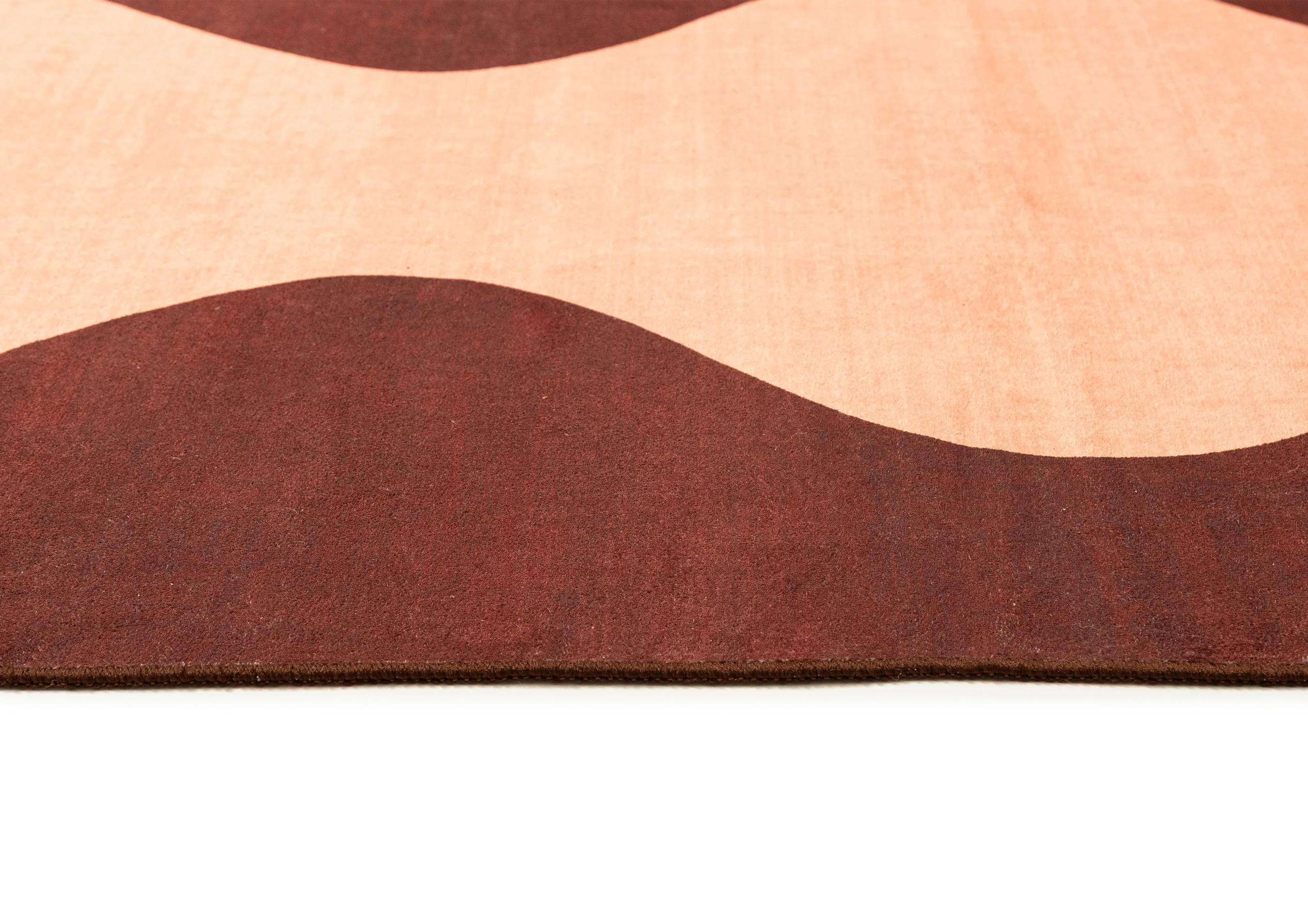 Merida Mulberry and Beige Wave Washable Rug - Image 8