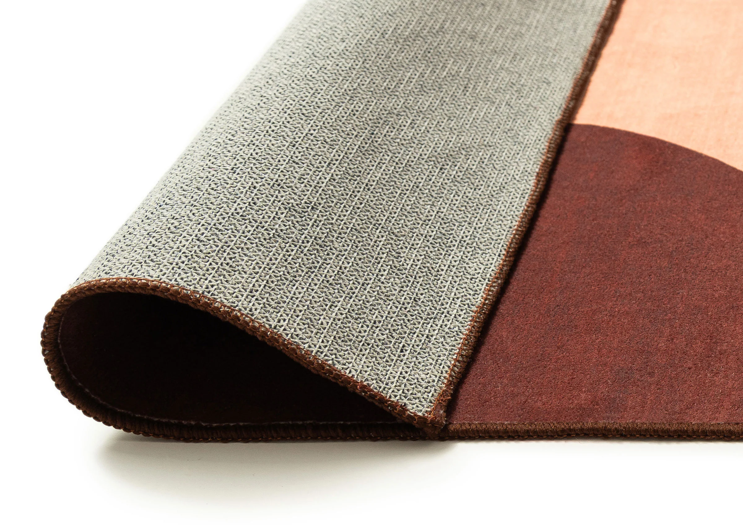 Merida Mulberry and Beige Wave Washable Rug - Image 9