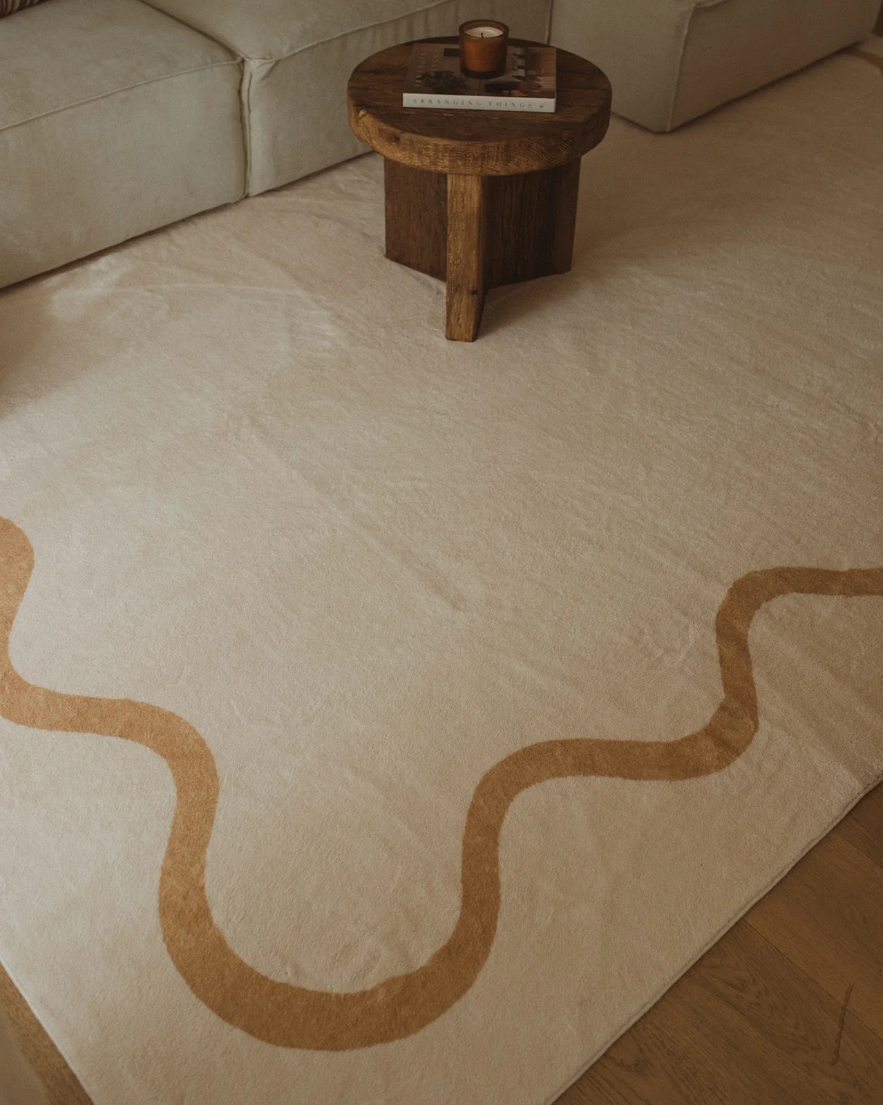 Micah Brown and Beige Wiggle Bordered Washable Rug - Image 10