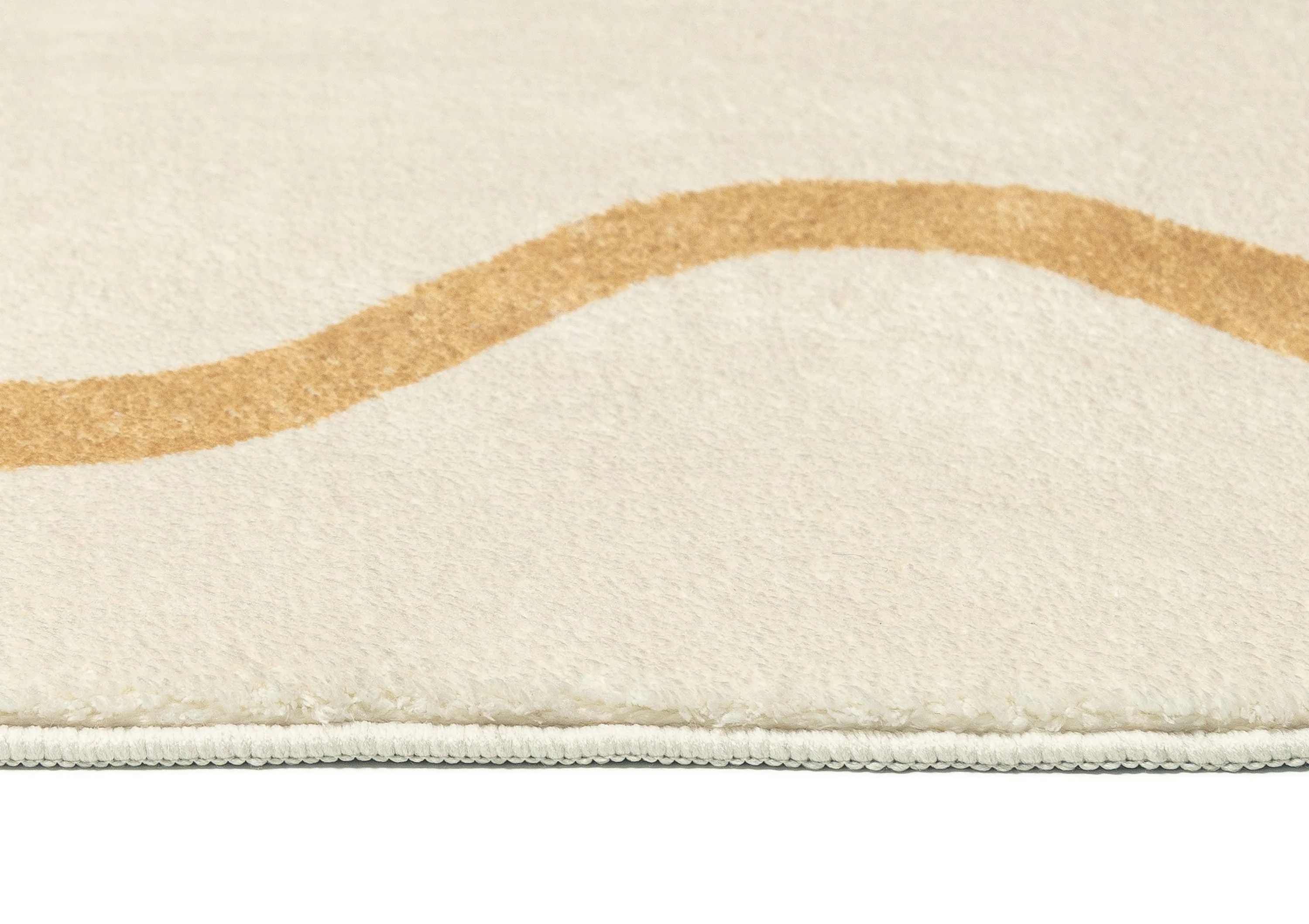 Micah Brown and Beige Wiggle Bordered Washable Rug - Image 14