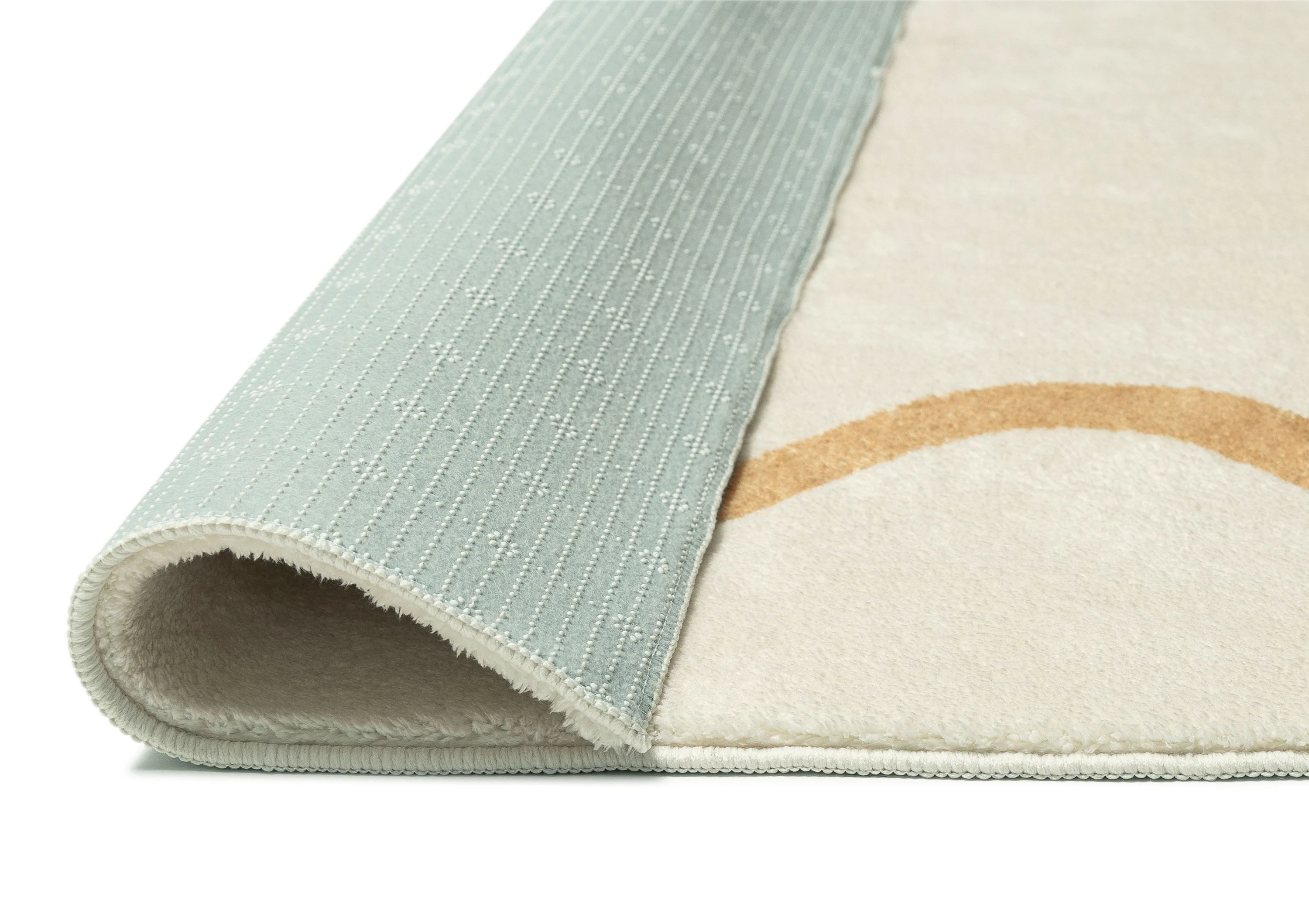Micah Brown and Beige Wiggle Bordered Washable Rug - Image 15