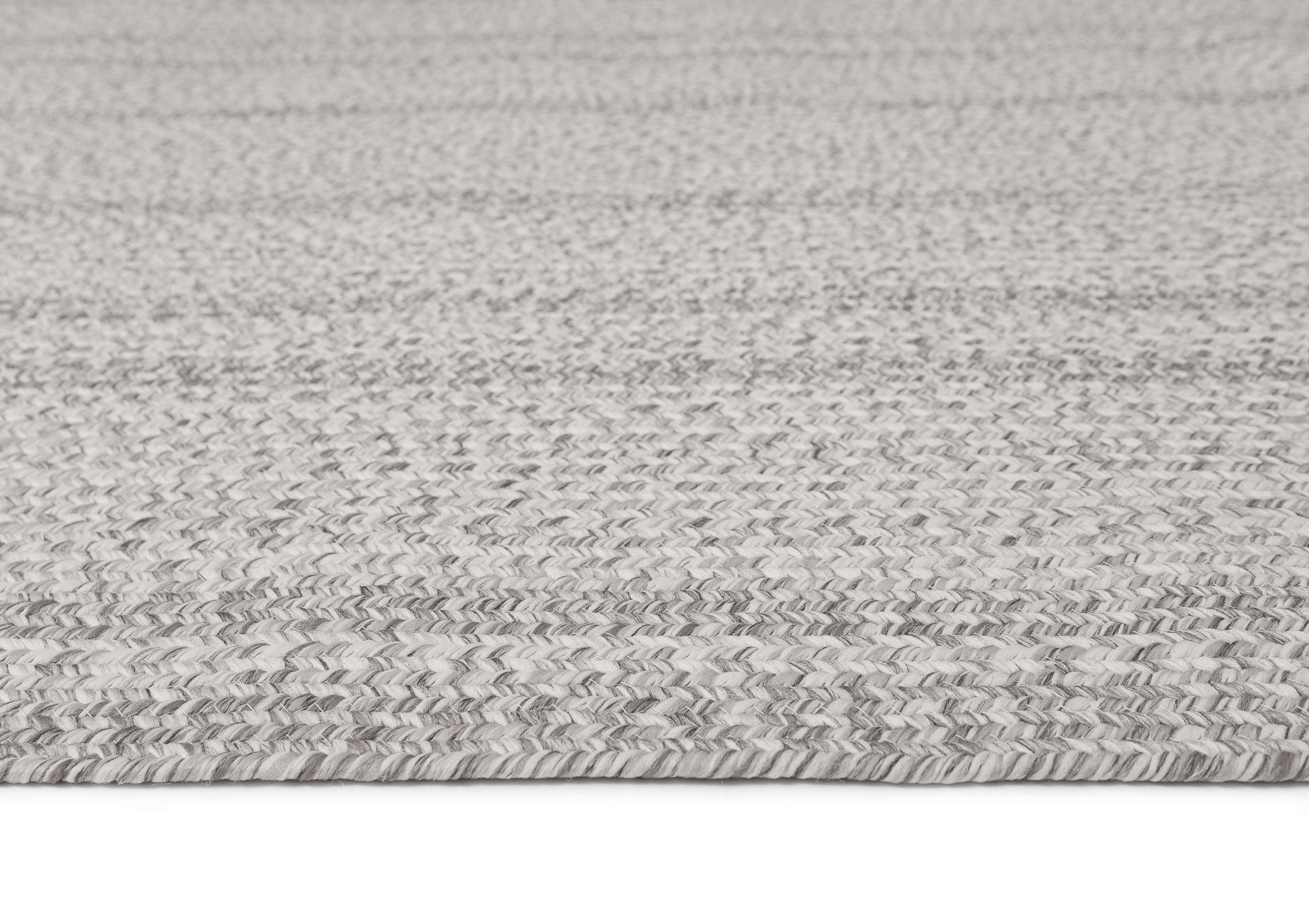 Mika Grey Braided Flatweave Indoor Outdoor Rug - Image 11