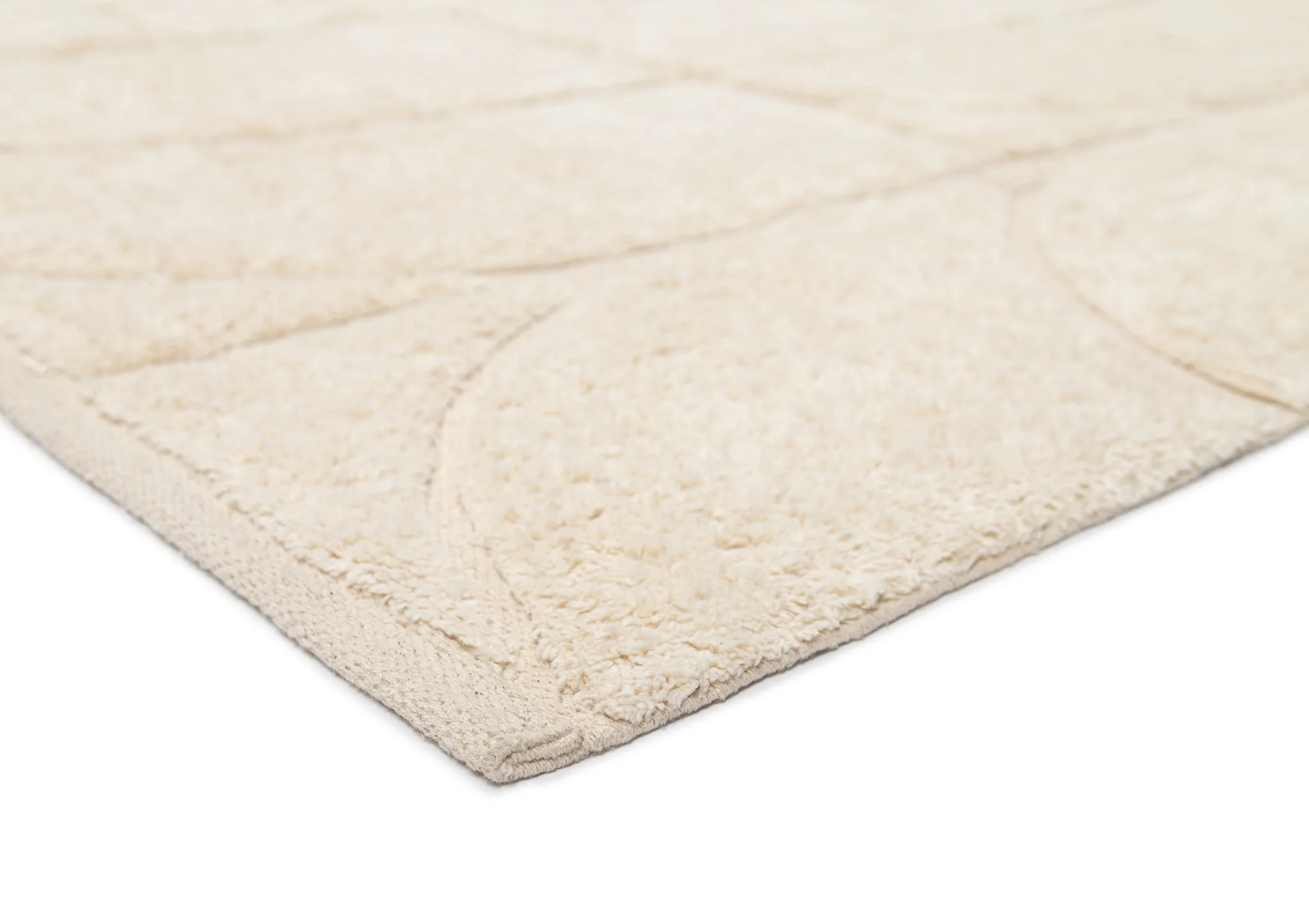 Mikaela Cream Beige Abstract Cotton Washable Rug - Image 13