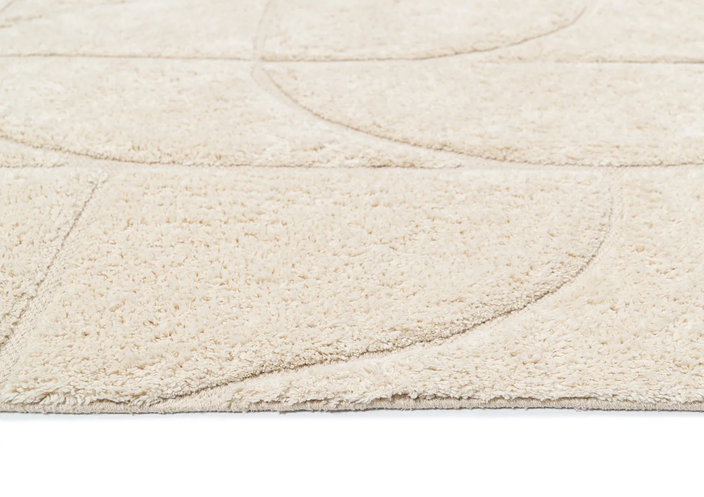 Mikaela Cream Beige Abstract Cotton Washable Rug - Image 14