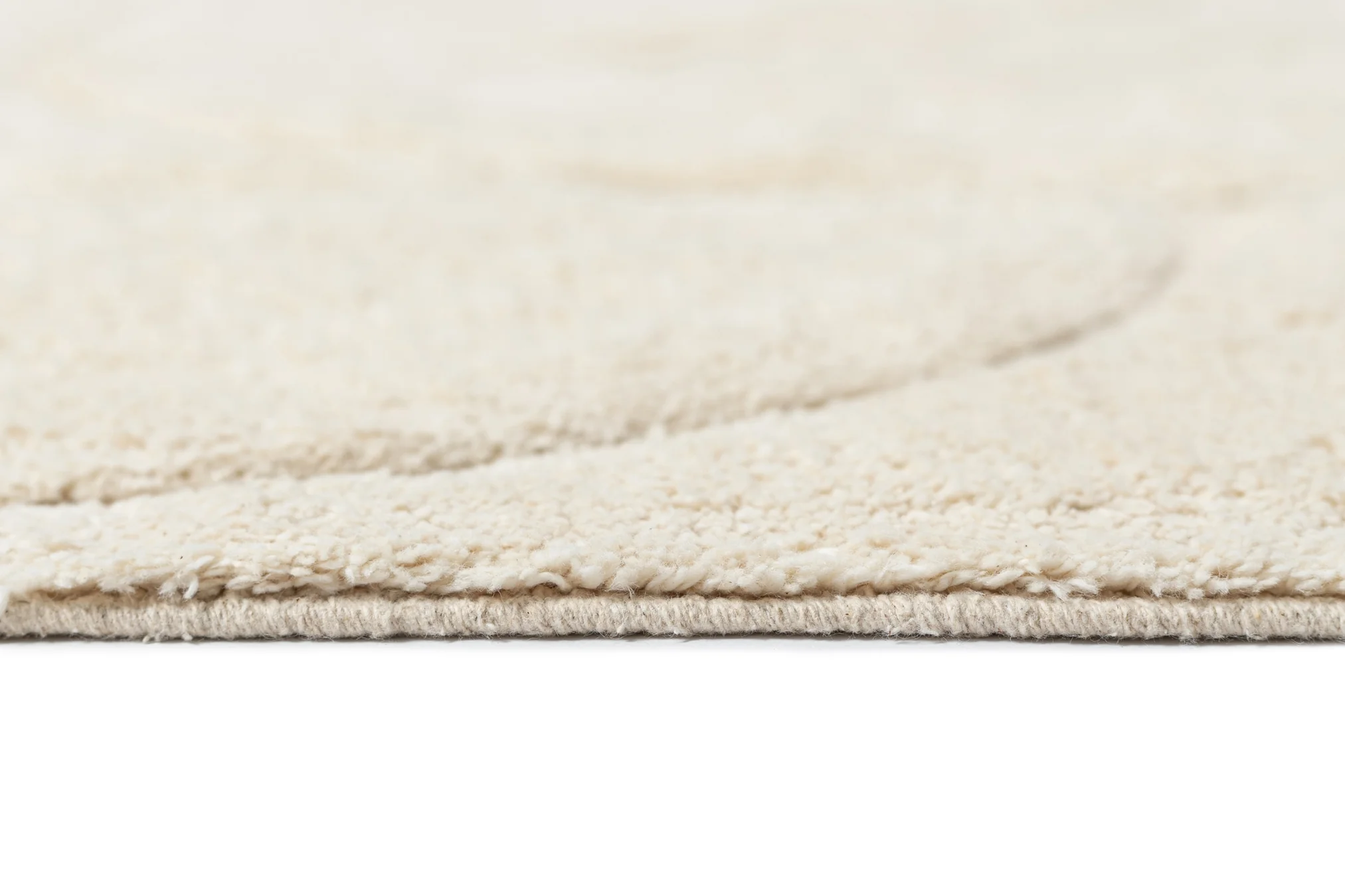 Mikaela Cream Beige Abstract Cotton Washable Rug - Image 17