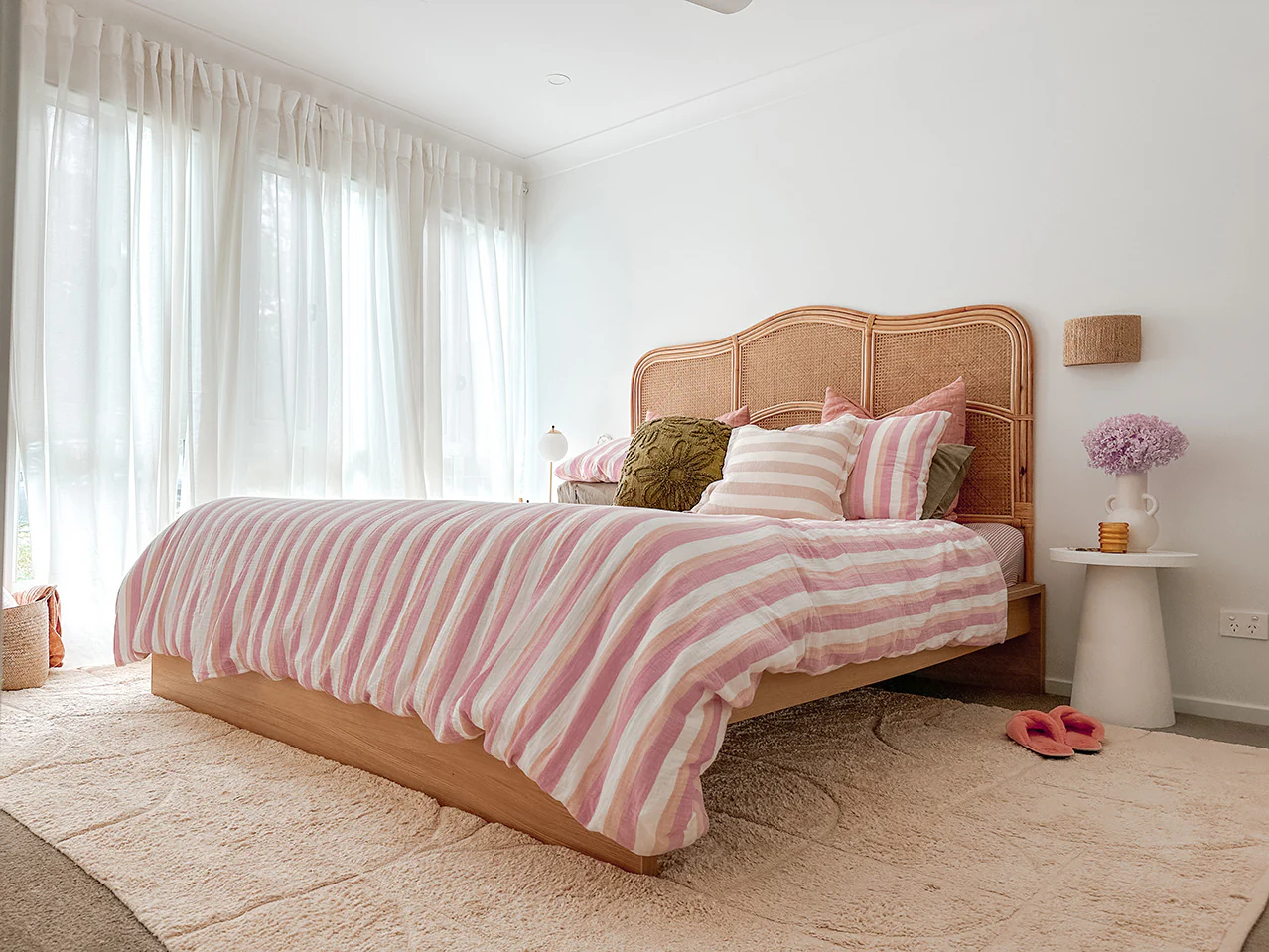 Mikaela Cream Beige Abstract Cotton Washable Rug - Image 5