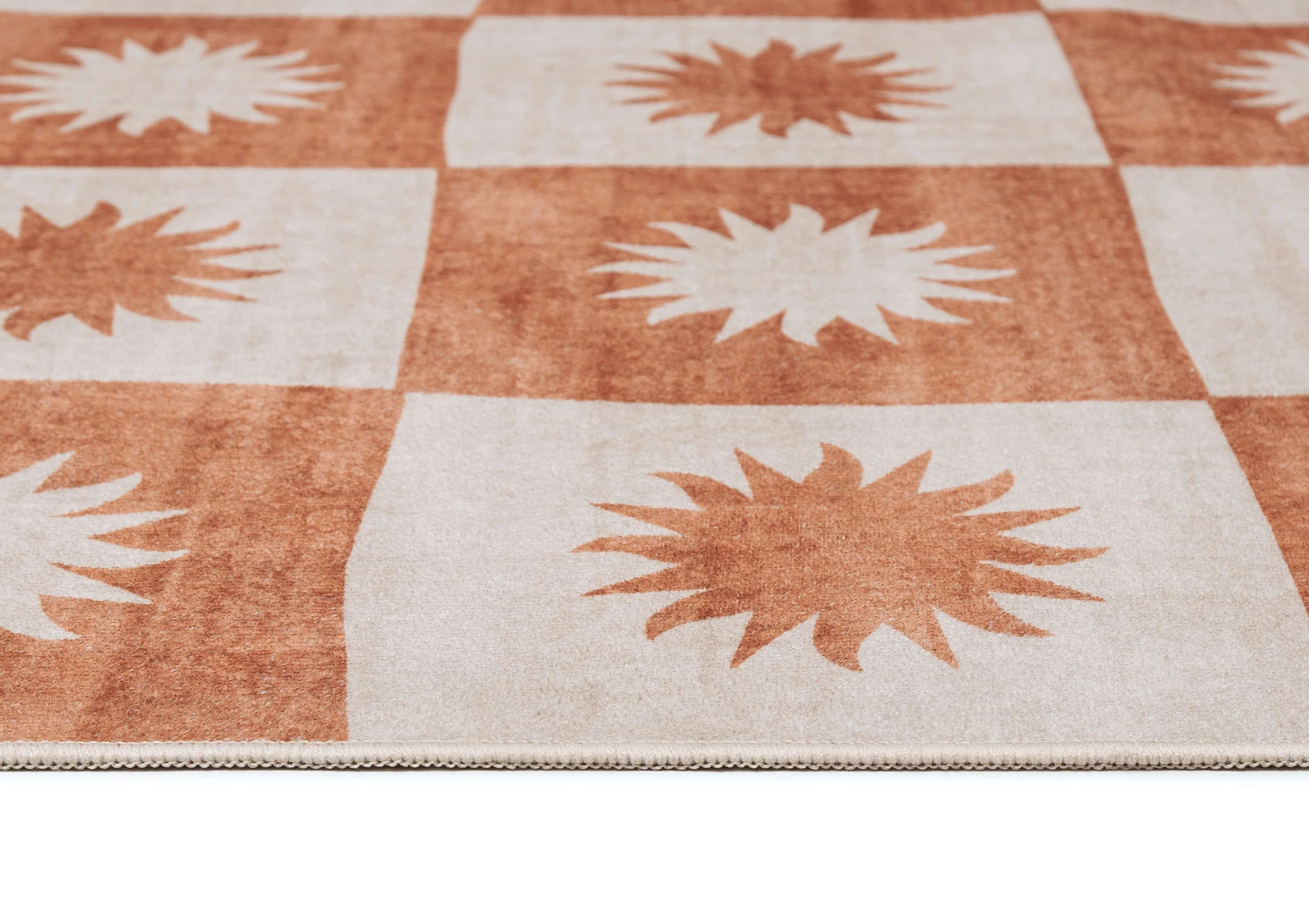 Milena Orange and Beige Washable Rug - Image 7