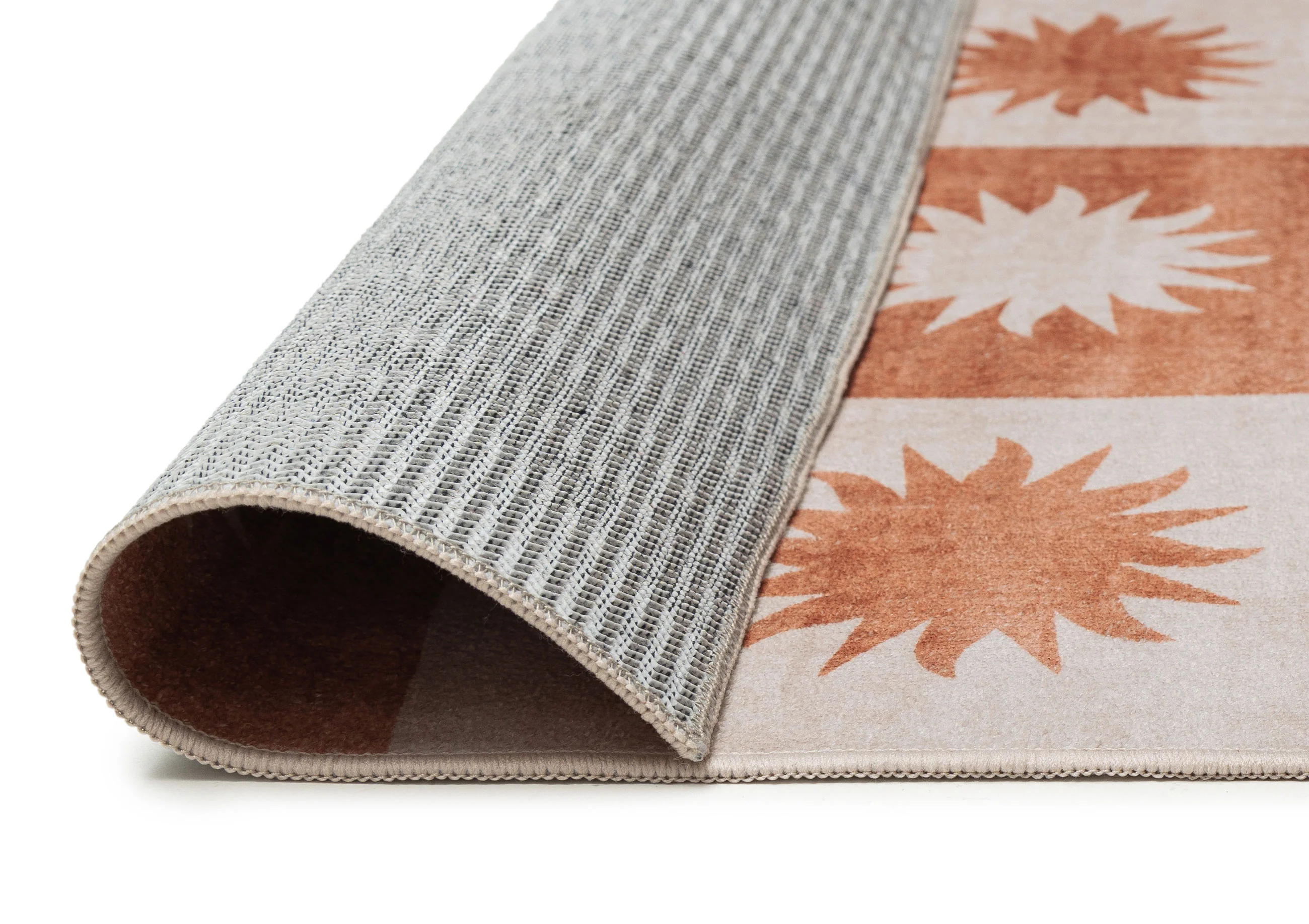 Milena Orange and Beige Washable Rug - Image 8