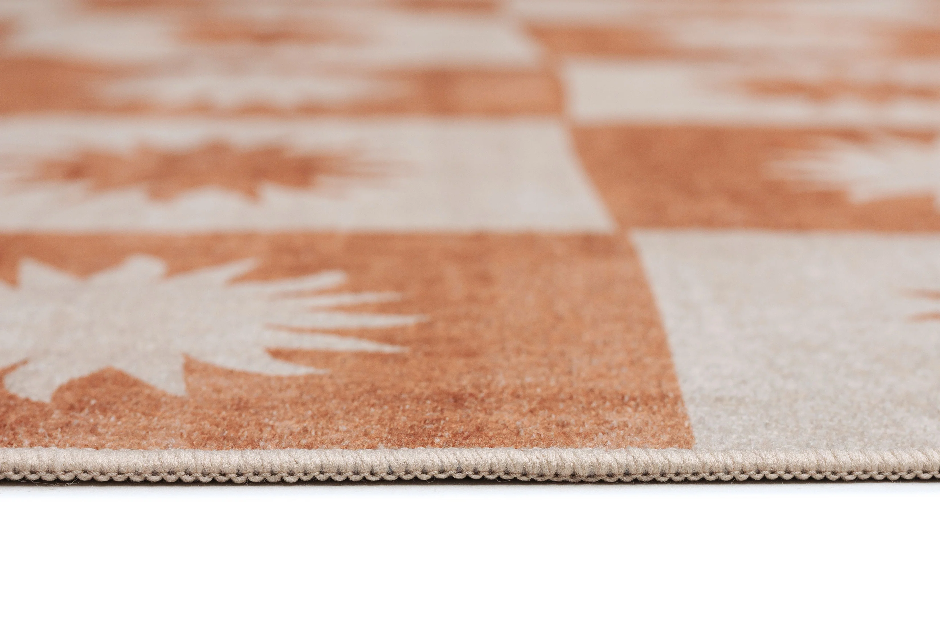 Milena Orange and Beige Washable Rug - Image 9