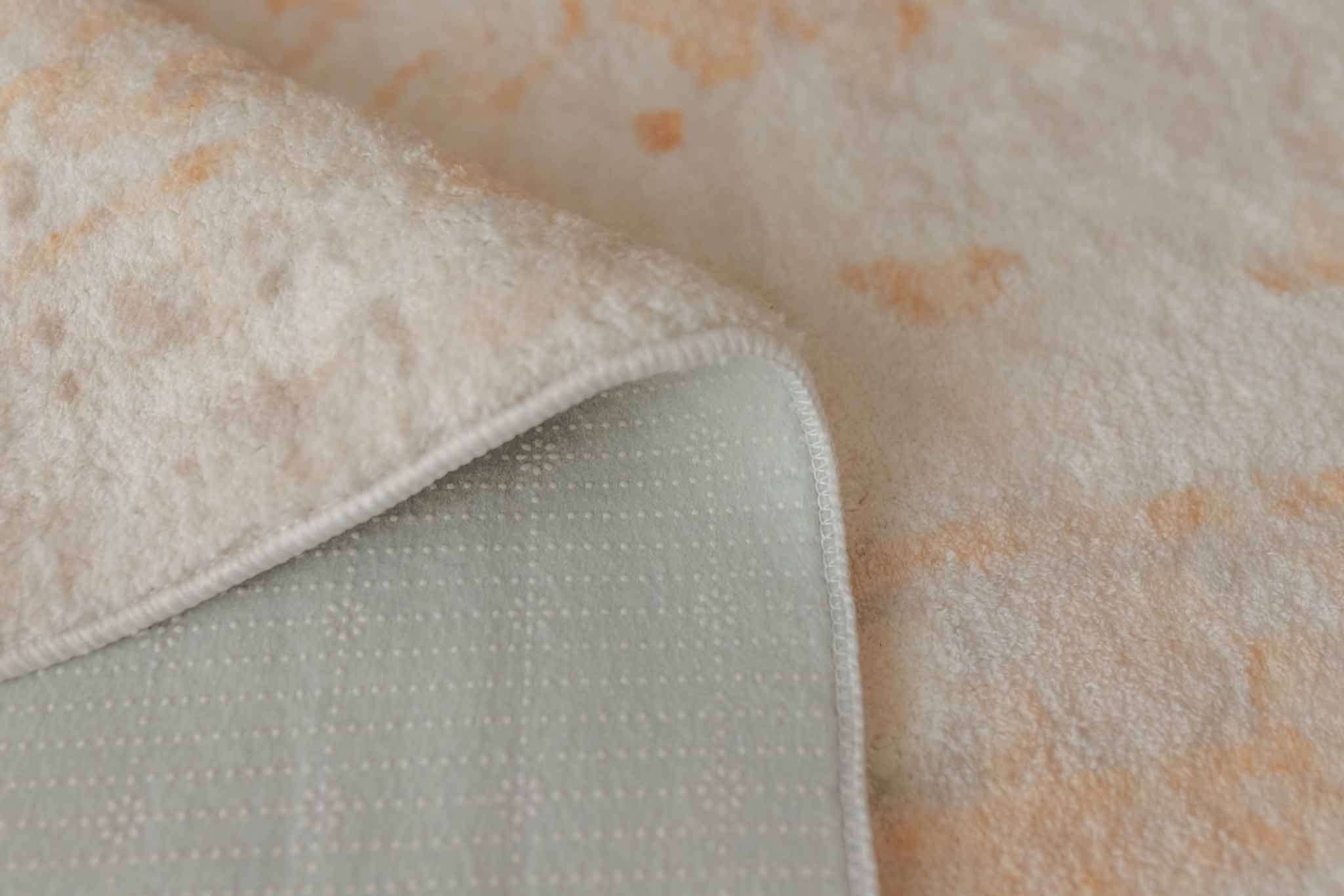 Mina Orange and Cream Transitional Washable Rug - Image 17