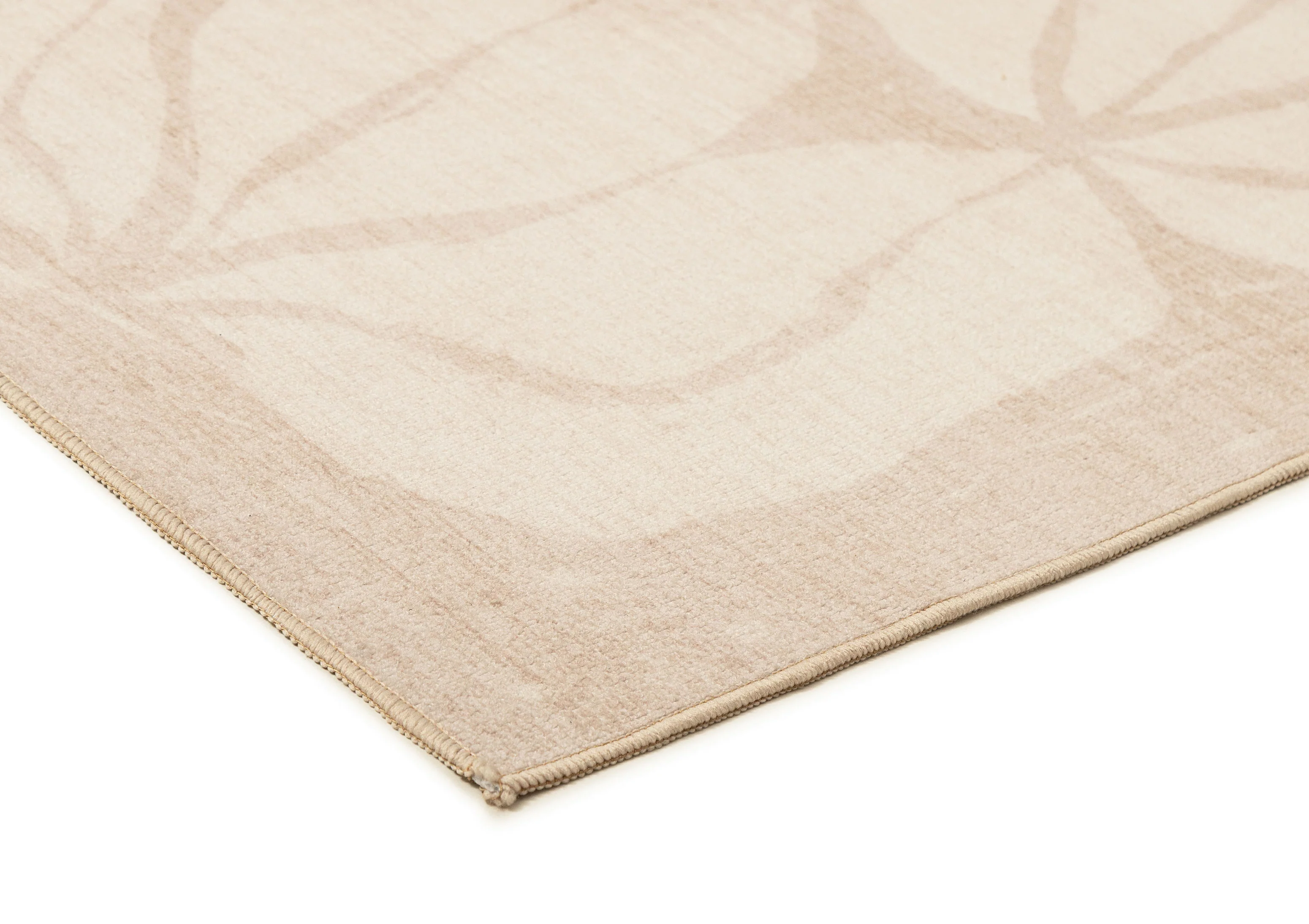 Minar Beige Botanical Washable Rug - Image 7
