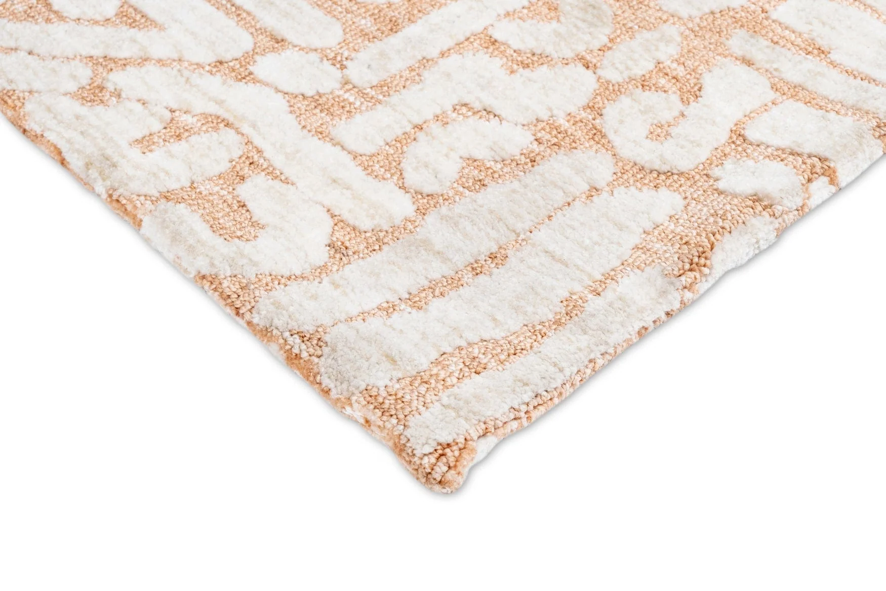 Miranda Peach and Cream Transitional Tribal Rug - Image 6