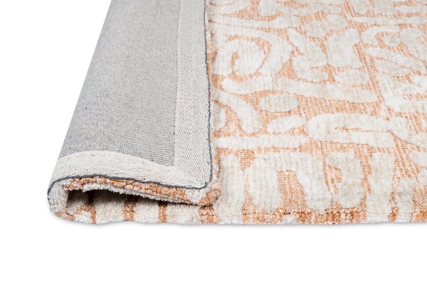 Miranda Peach and Cream Transitional Tribal Rug - Image 8