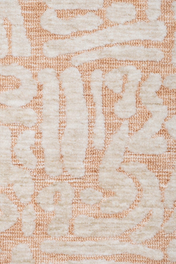 Miranda Peach and Cream Transitional Tribal Rug - Image 9