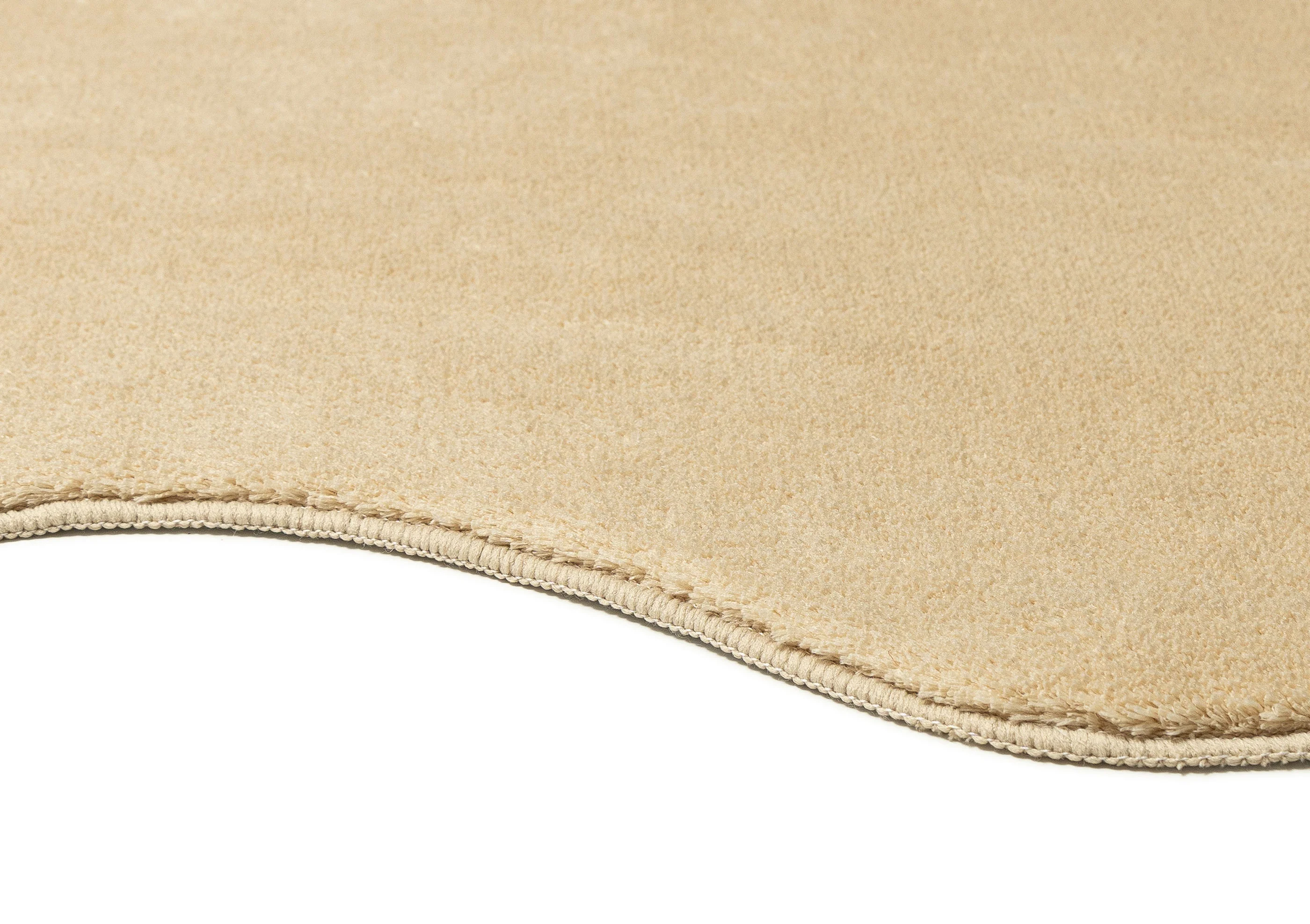 Mirta Beige Brown Scallop Washable Rug - Image 13