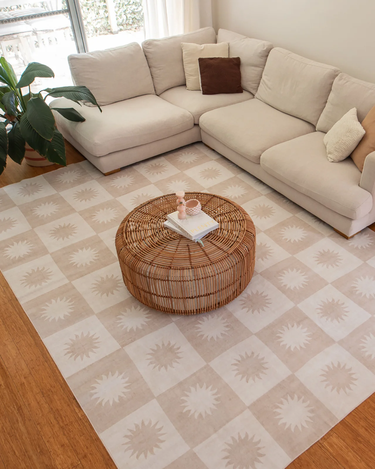 Mona Light Beige Washable Rug - Image 2