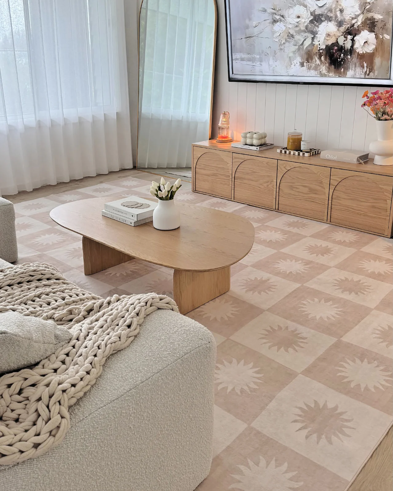 Mona Light Beige Washable Rug - Image 8