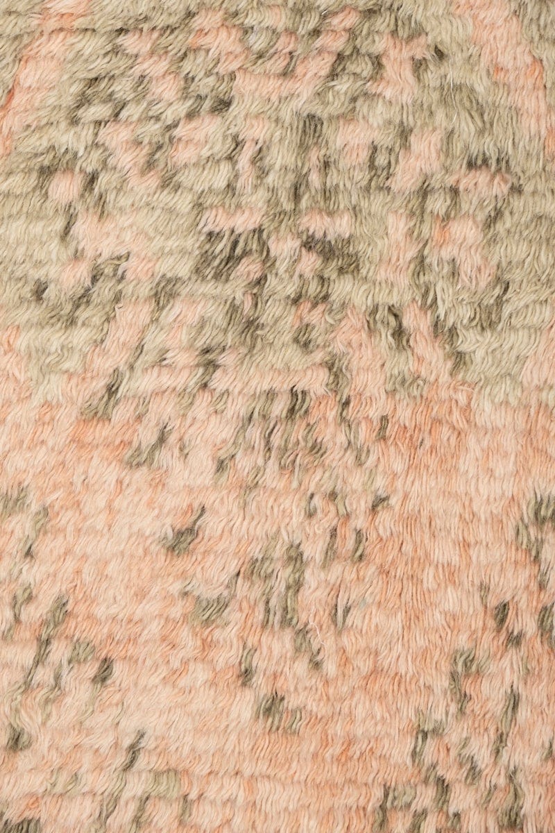 Monika Peach and Green Abstract Diamond Wool Rug - Image 12